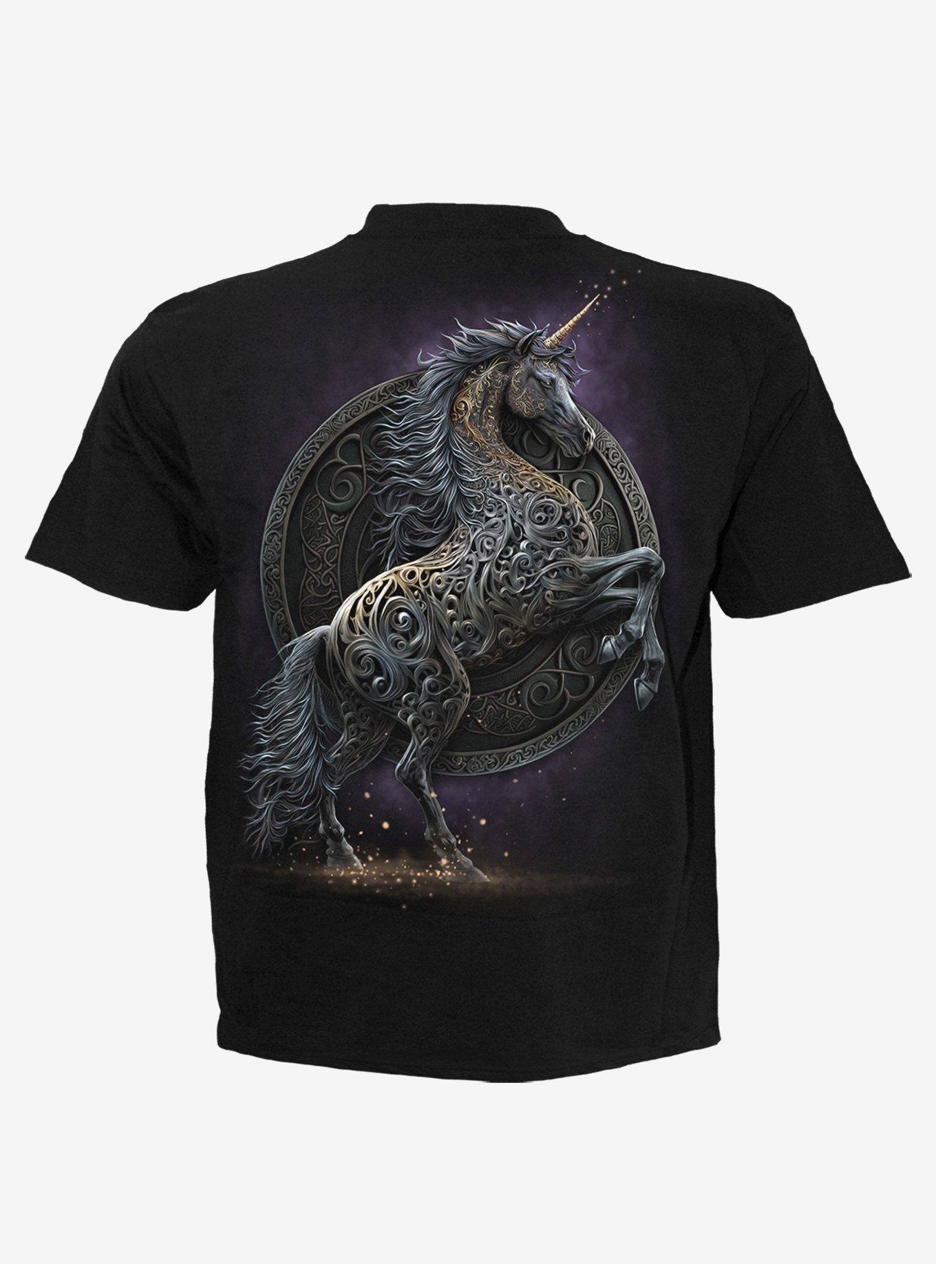 Spiral Celtic Unicorn T-Shirt, , hi-res