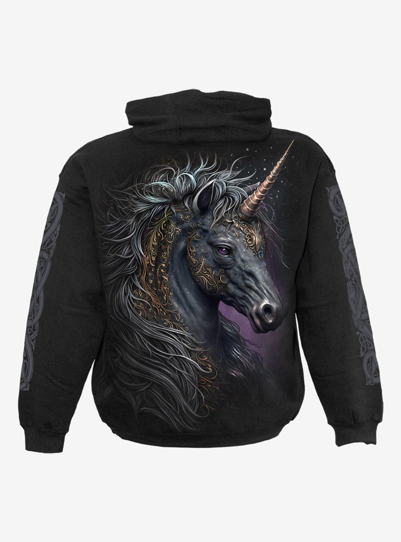 Spiral Celtic Unicorn Hoodie, , hi-res