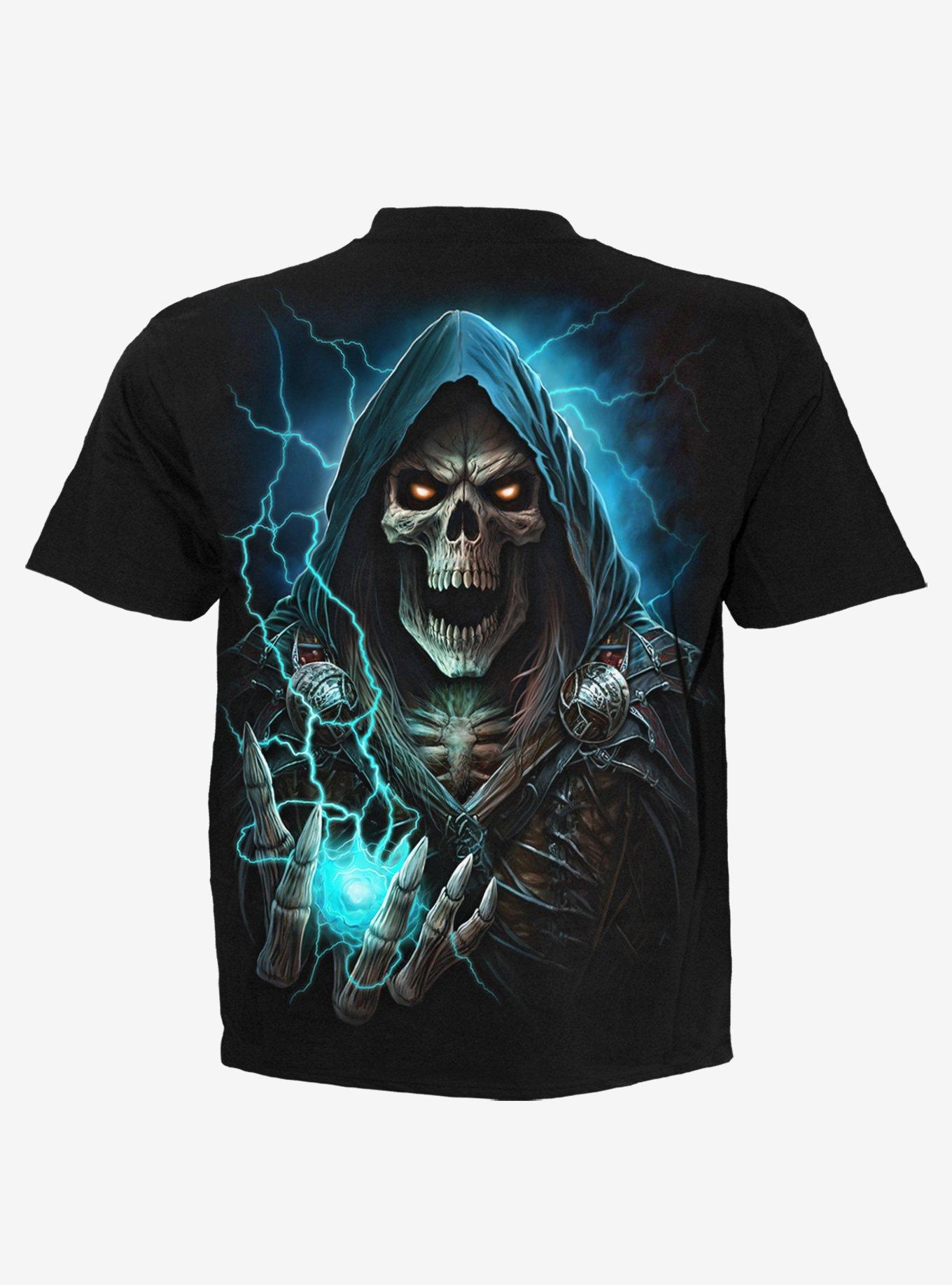 Spiral Dead Metal T-Shirt, BLACK, alternate