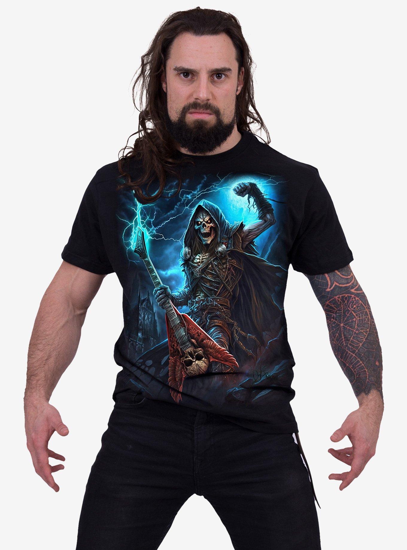 Spiral Dead Metal T-Shirt, BLACK, alternate