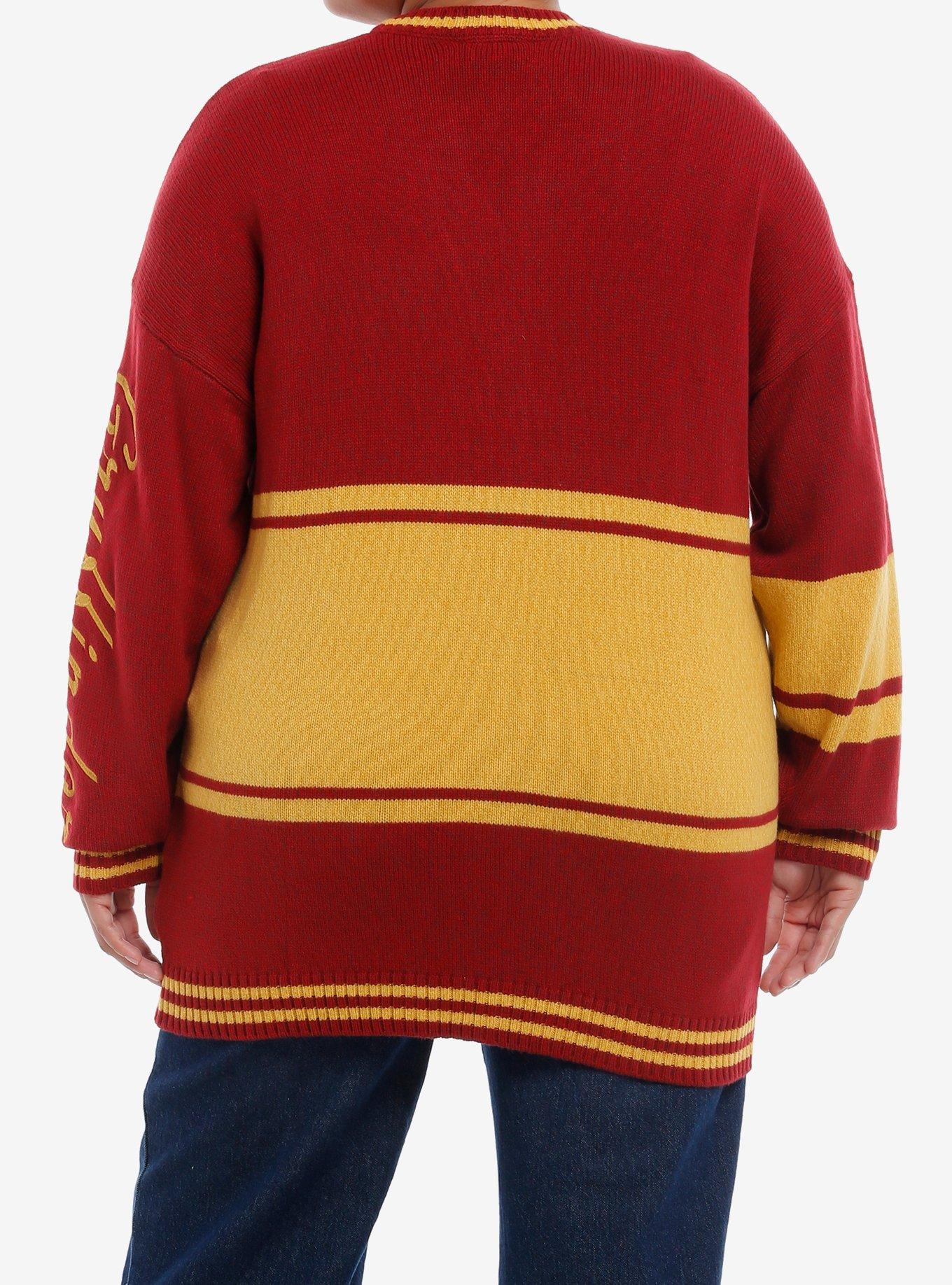 Harry Potter Gryffindor Varsity Cardigan Plus Size, MULTI, alternate