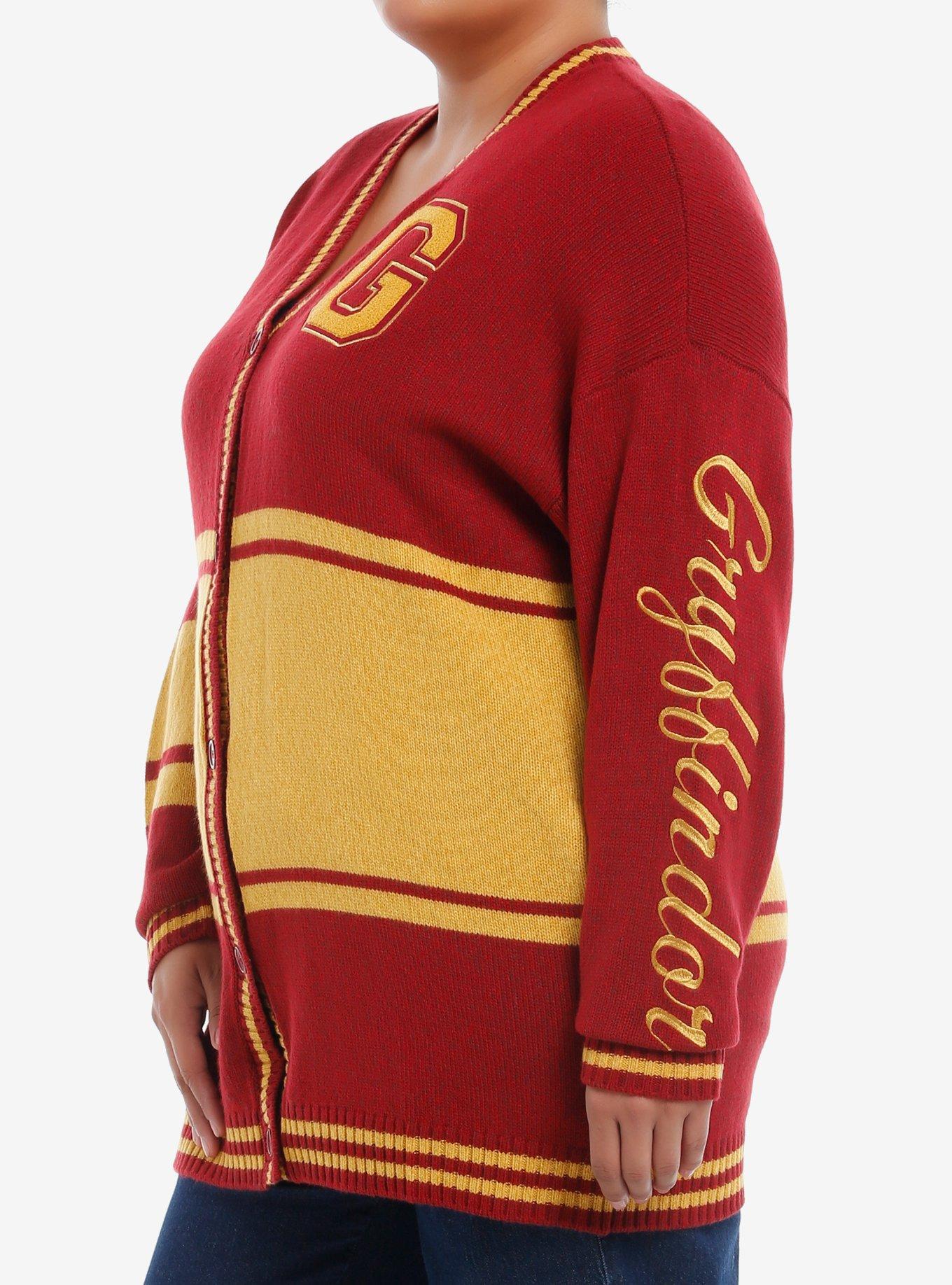 Harry Potter Gryffindor Varsity Cardigan Plus Size, MULTI, alternate