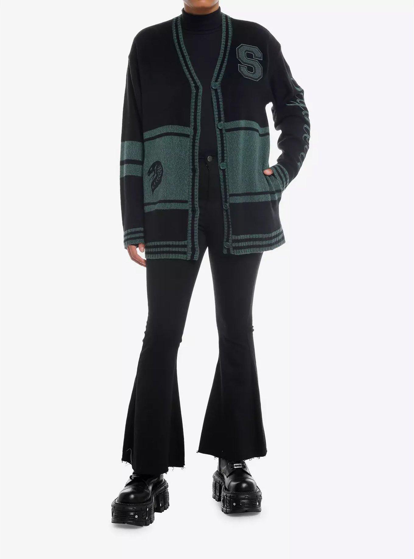 Harry Potter Slytherin Varsity Cardigan, , hi-res