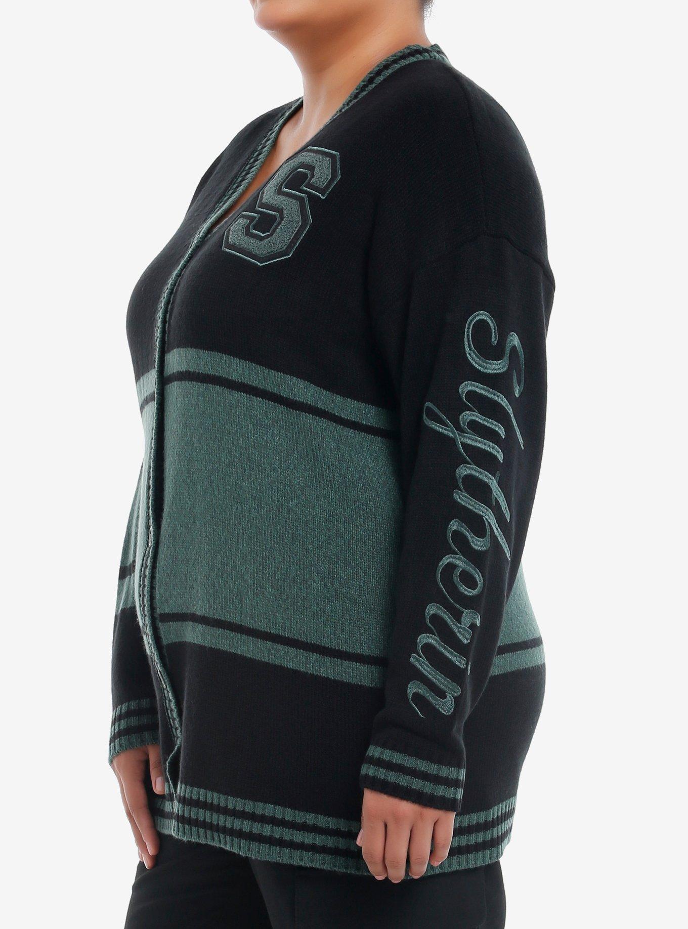 Harry Potter Slytherin Varsity Cardigan Plus Size, MULTI, alternate