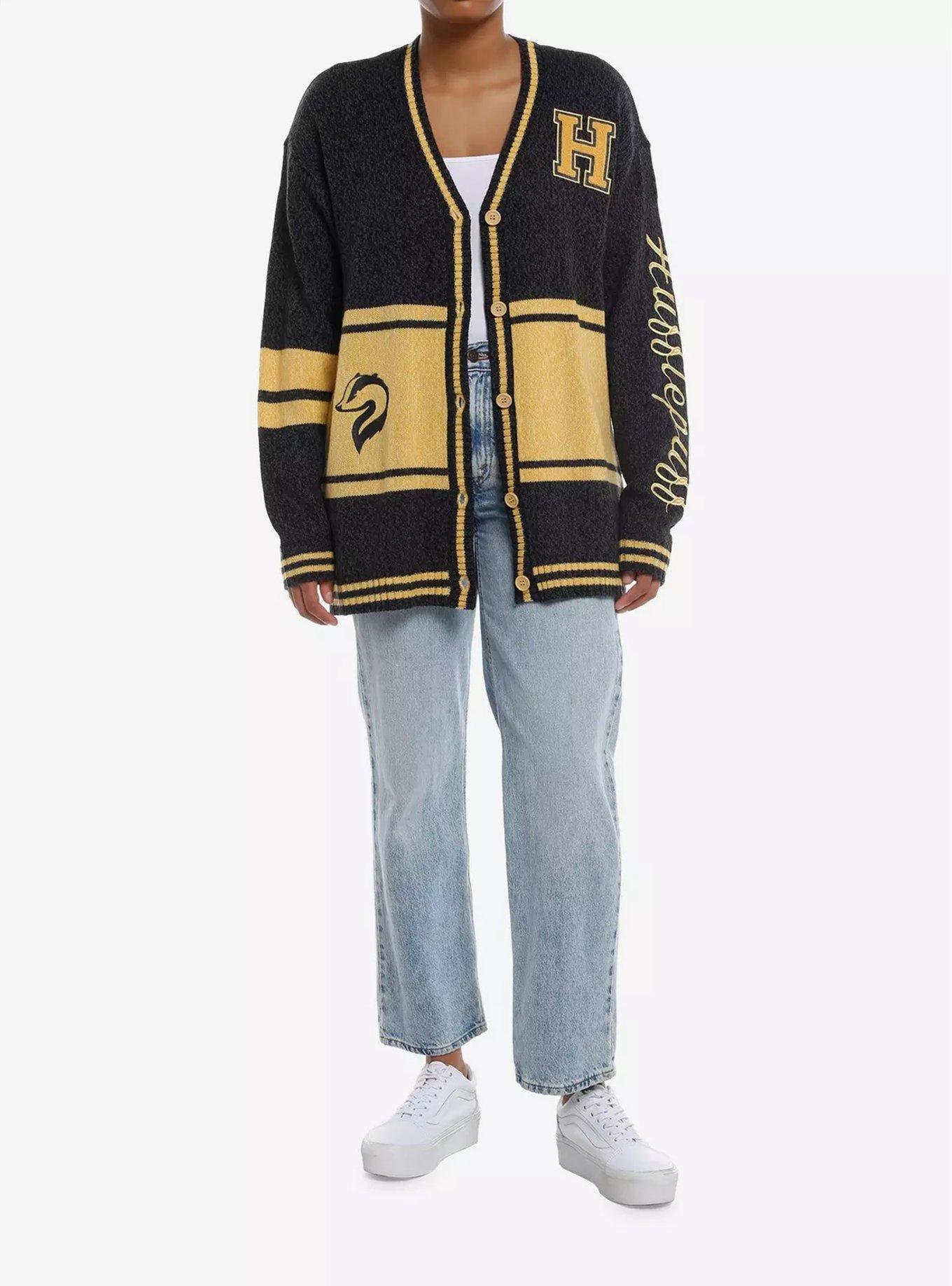 Harry Potter Hufflepuff Varsity Cardigan, MULTI, alternate