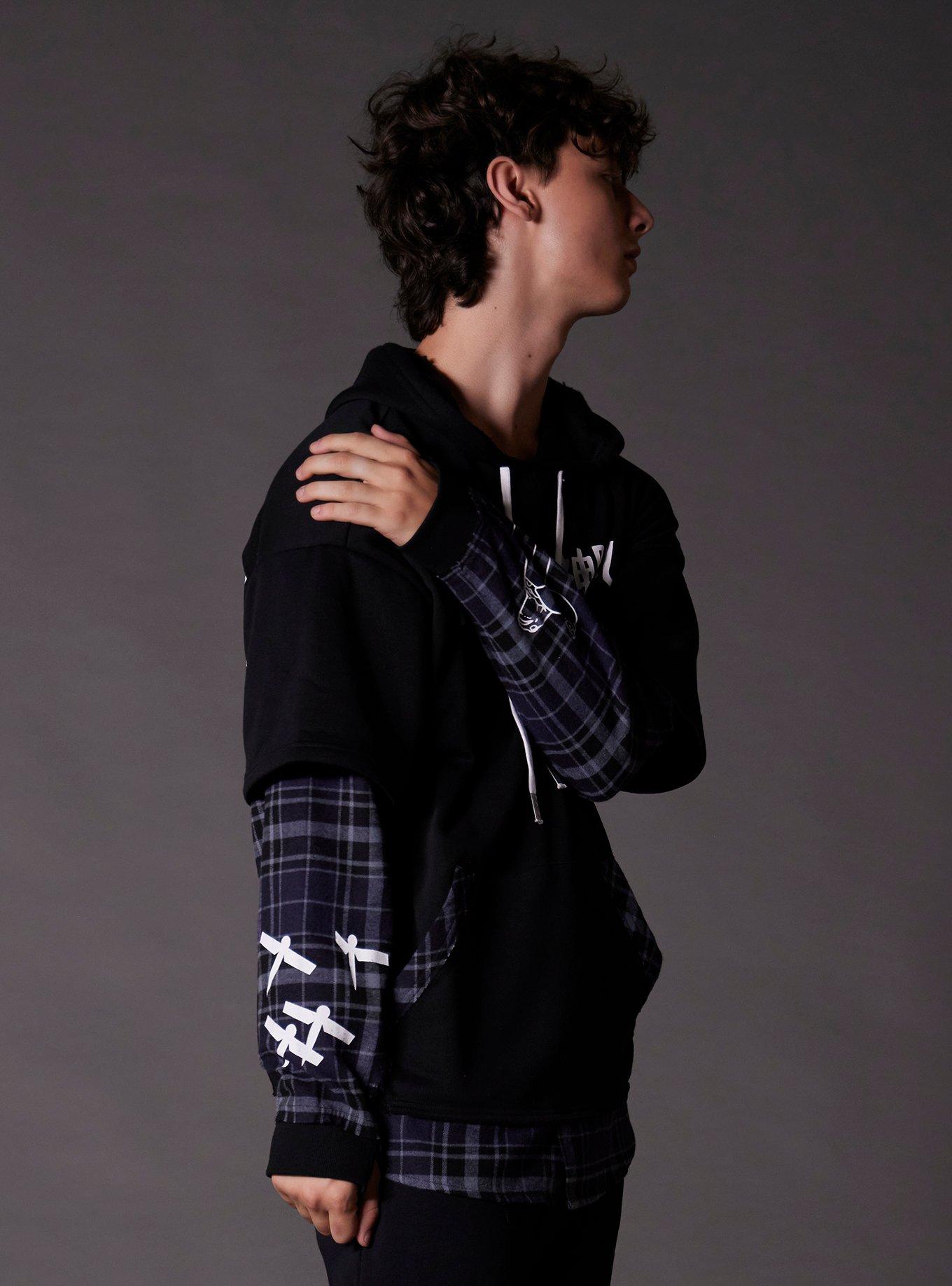 Our Universe Studio Ghibli® Spirited Away Haku Twofer Hoodie, BLACK, alternate