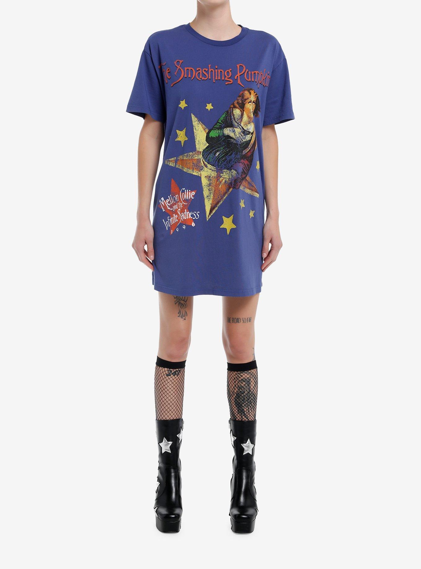 The Smashing Pumpkins Mellon Collie T-Shirt Dress, BLUE, alternate