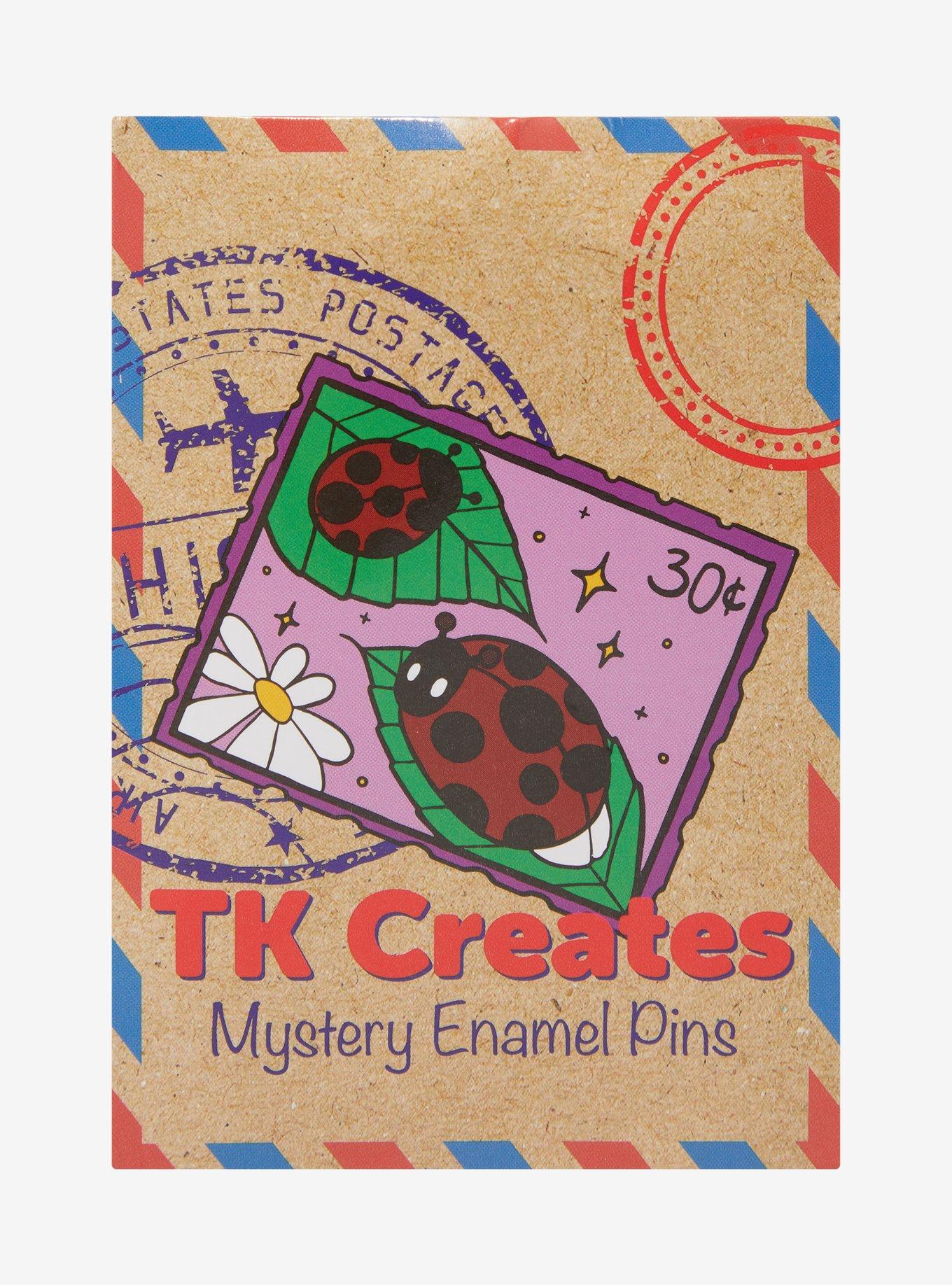 Spooky Stamp Blind Box Enamel Pin By TKcreates, , hi-res
