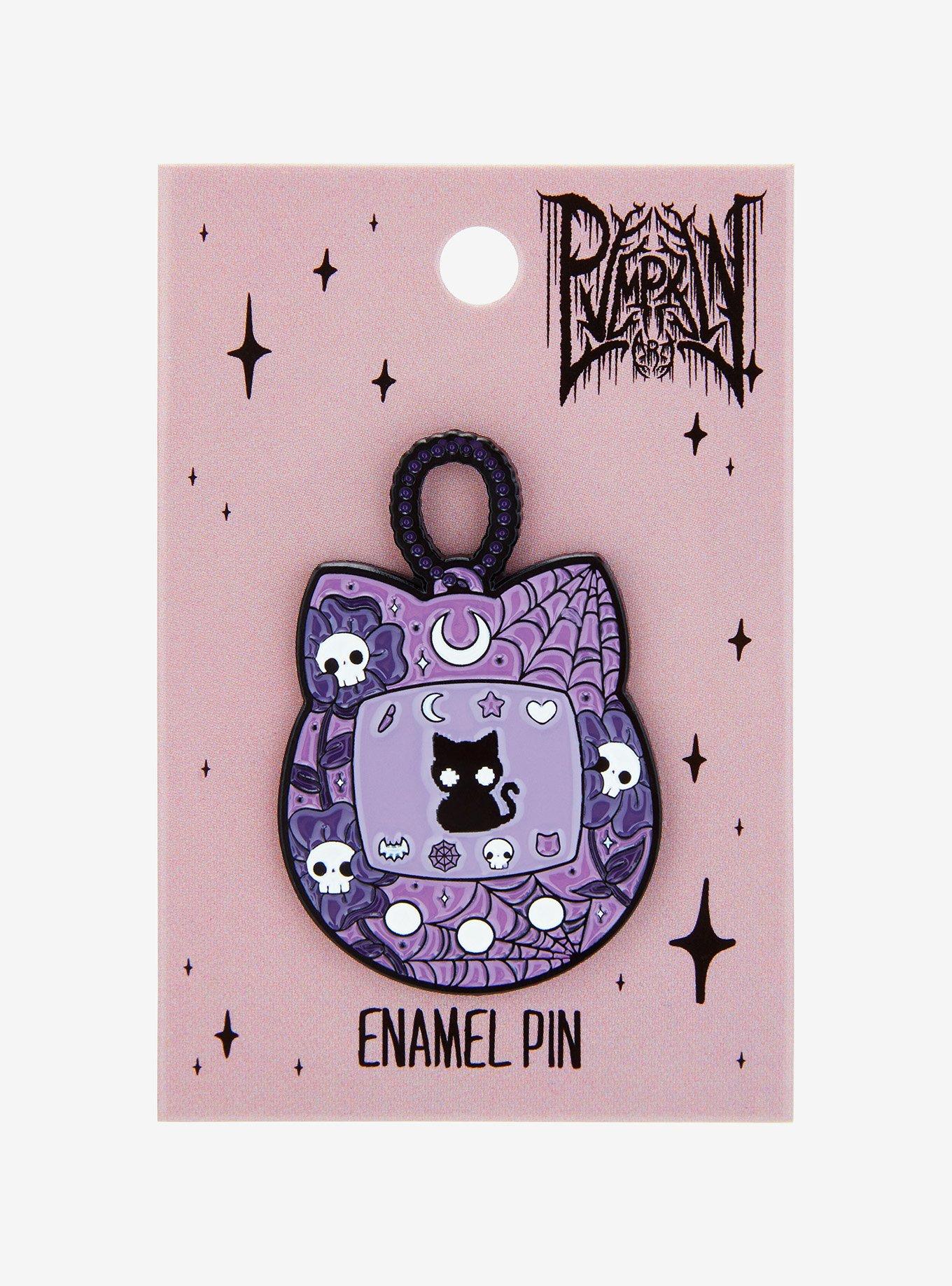 Gothic Electronic Pet Enamel Pin By Pvmpkin Art, , alternate