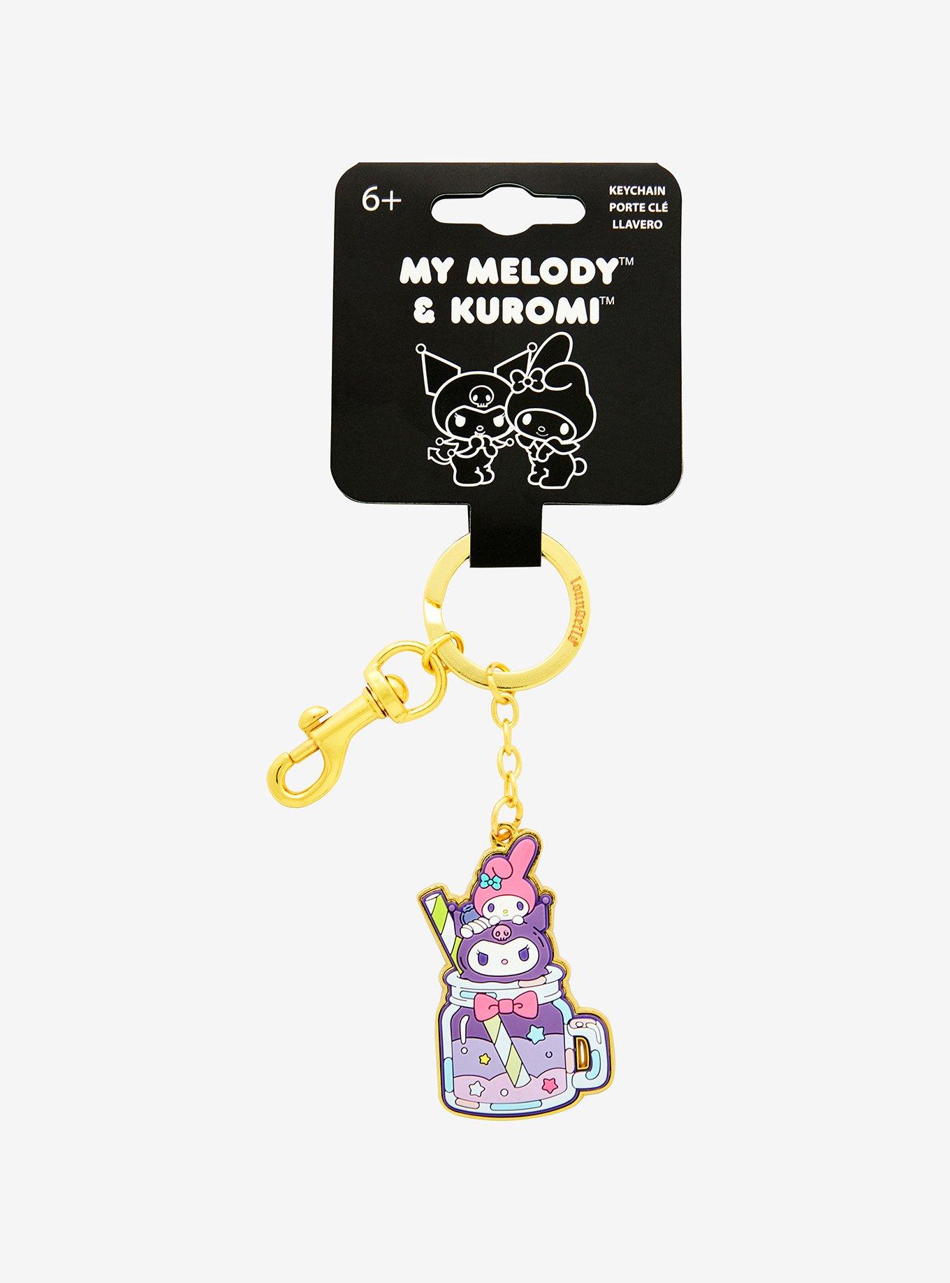 Sanrio Kuromi & My Melody Milkshake Keychain - BoxLunch Exclusive, , alternate