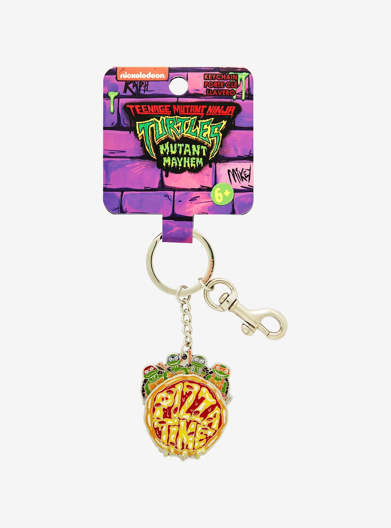 Teenage Mutant Ninja Turtles: Mutant Mayhem Pizza Time Spinning Keychain - BoxLunch Exclusive