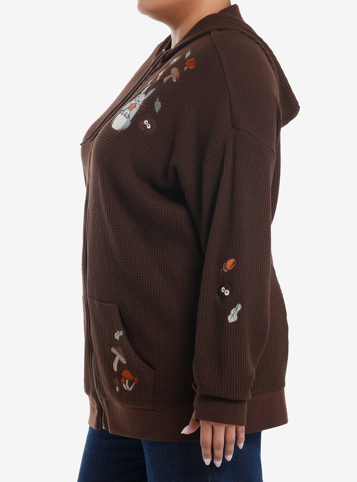 Her Universe Studio Ghibli® My Neighbor Totoro Girls Oversized Thermal Hoodie Plus Size, MULTI, alternate