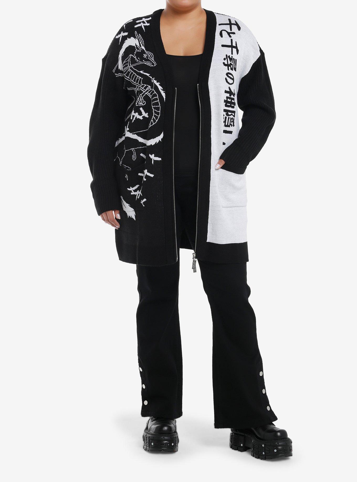 Her Universe Studio Ghibli® Spirited Away Haku Girls Long Zipper Cardigan Plus Size, , alternate