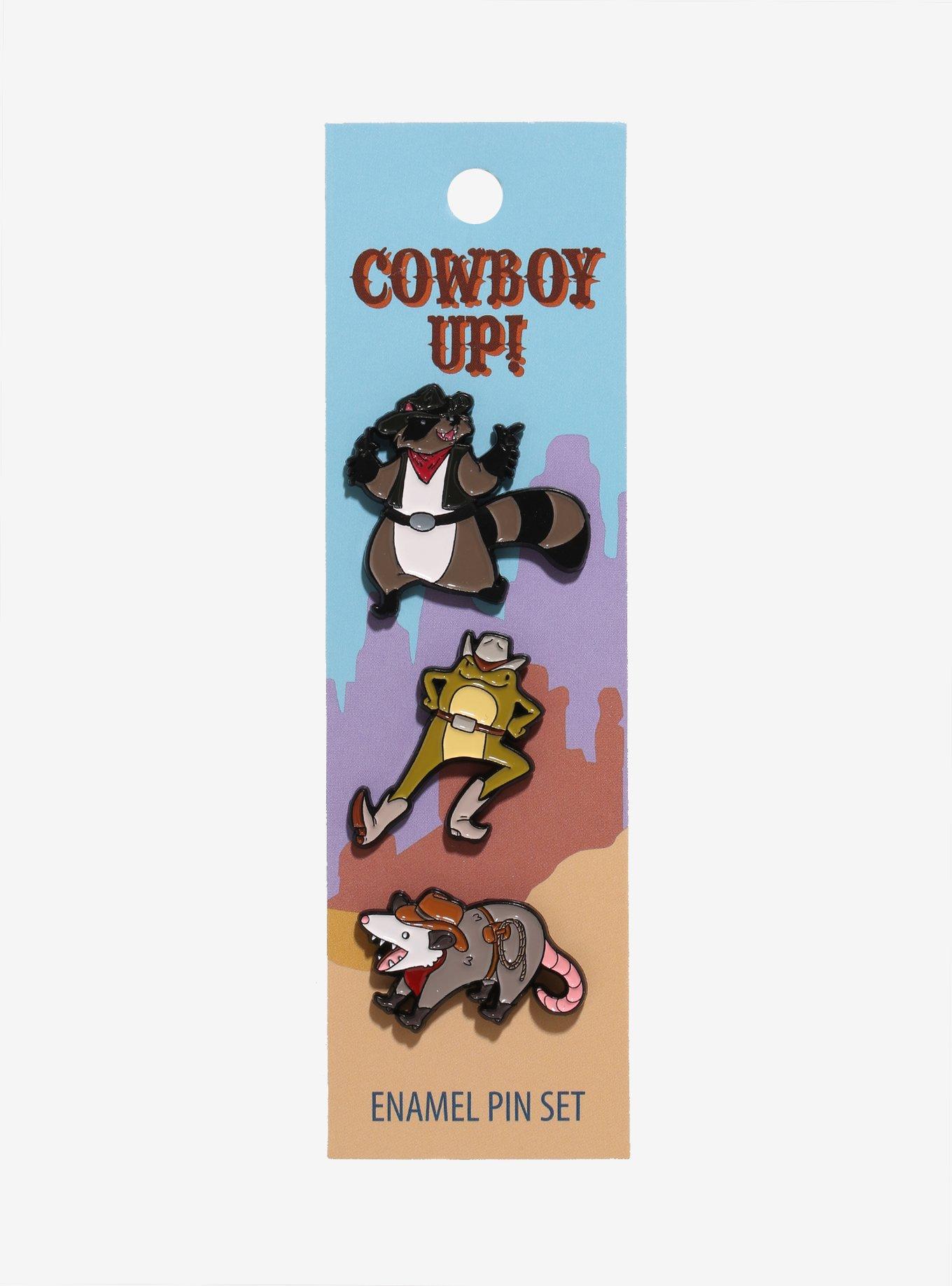 Cowboy Critters Enamel Pin Set, , alternate