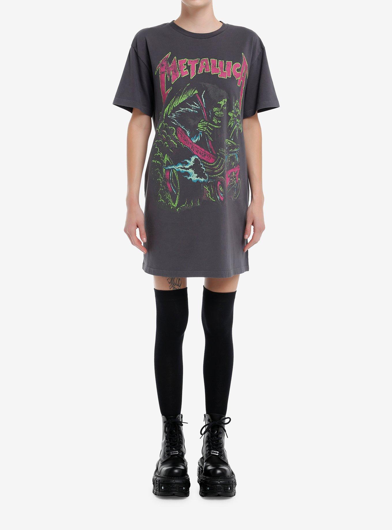 Metallica Grim Reaper T-Shirt Dress, BLACK, alternate