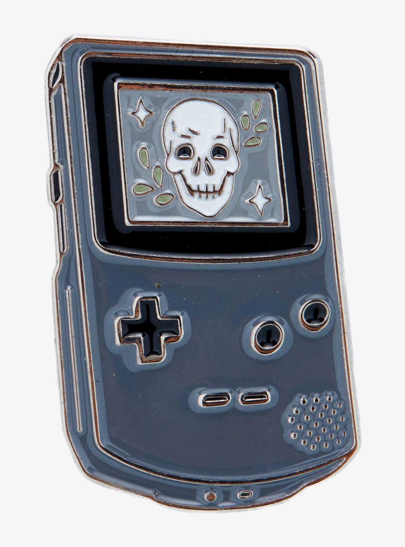 Skull Retro Game Enamel Pin By Kiv Bui, , alternate