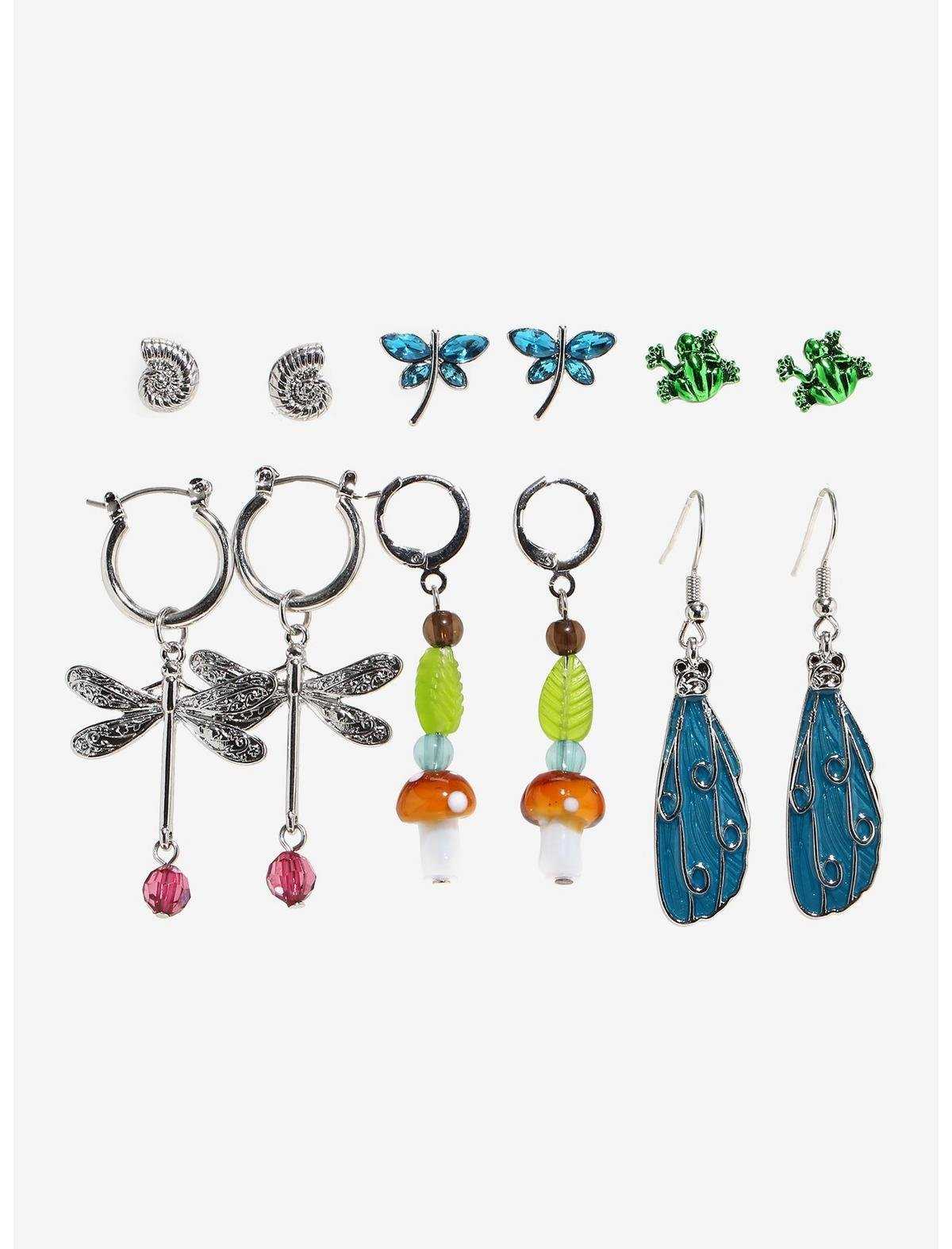 Thorn & Fable Dragonfly Forest Earring Set, , hi-res