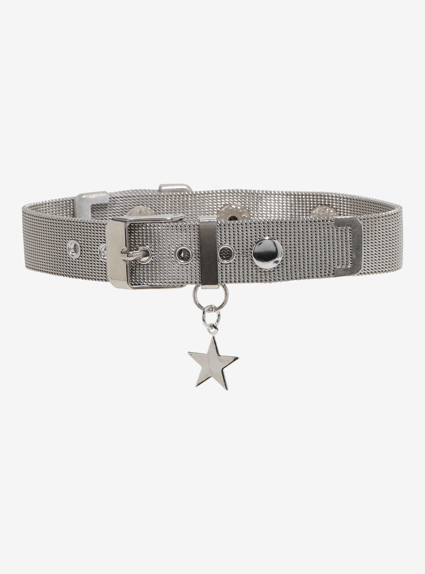 Social Collision Metal Mesh Star Bracelet, , hi-res