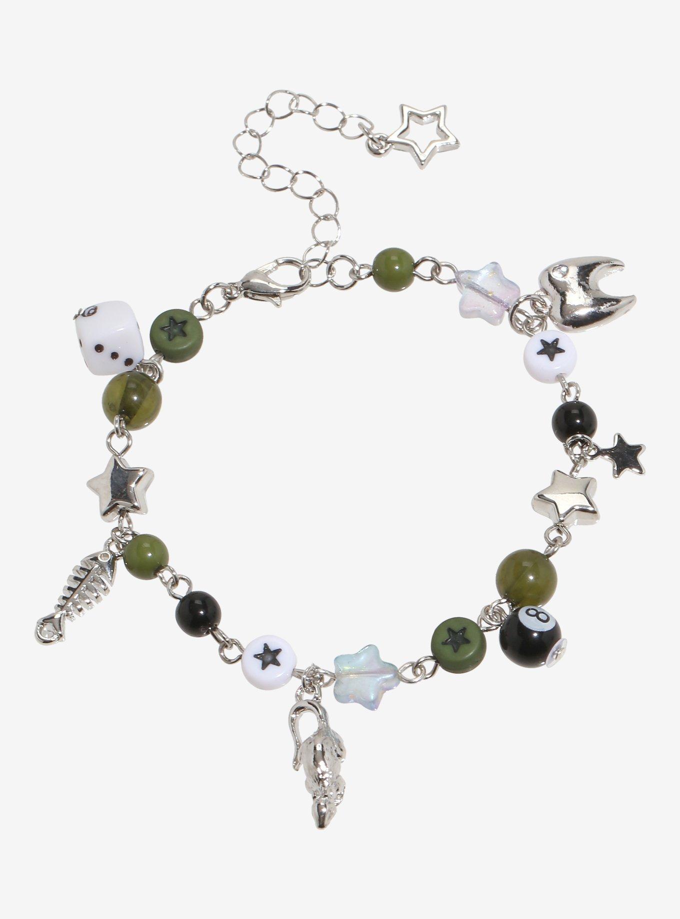 Social Collision 8-Ball Rat Bead Chain Bracelet, , hi-res