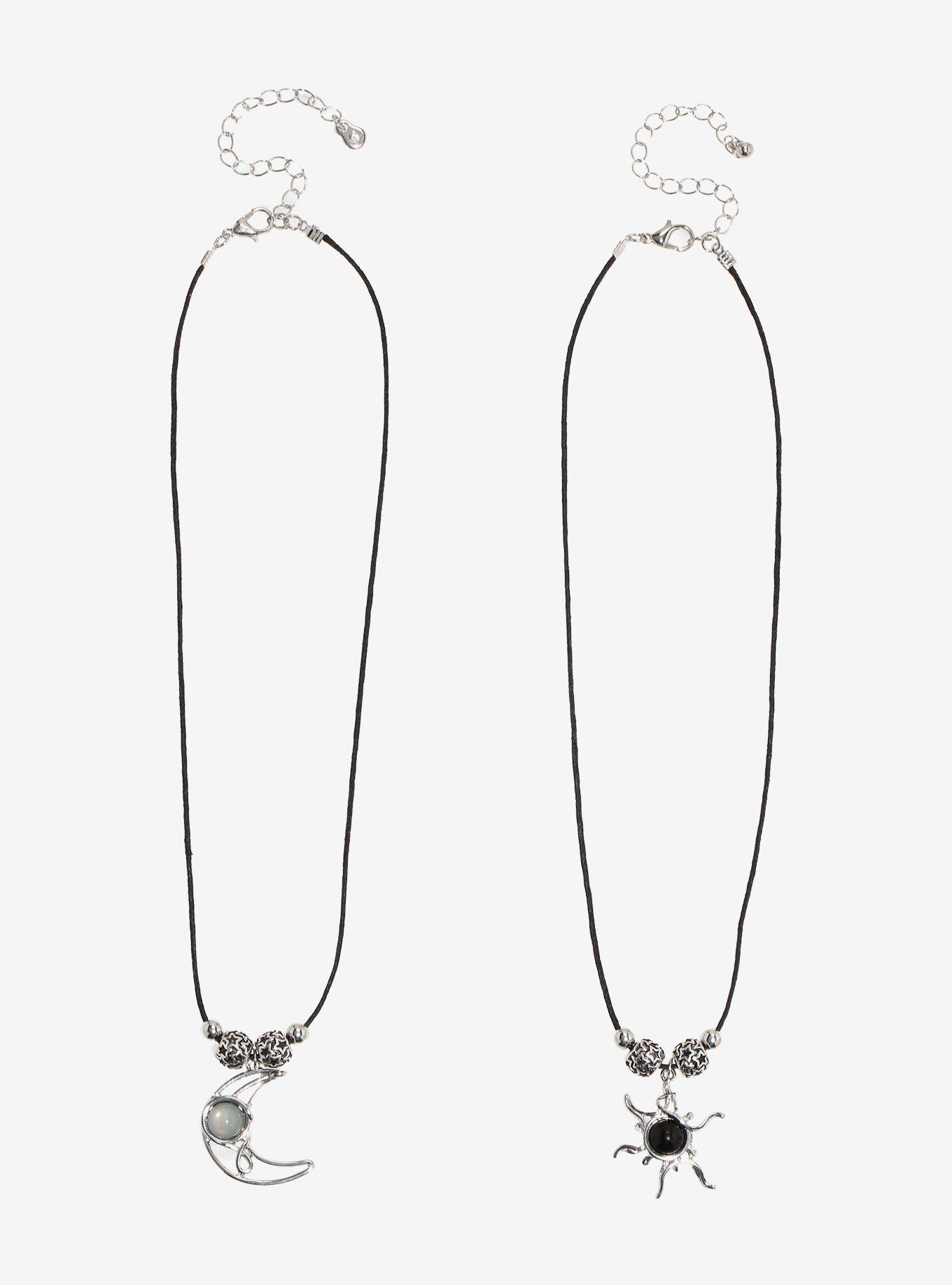 Cosmic Aura Sun & Moon Best Friend Necklace Set, , hi-res