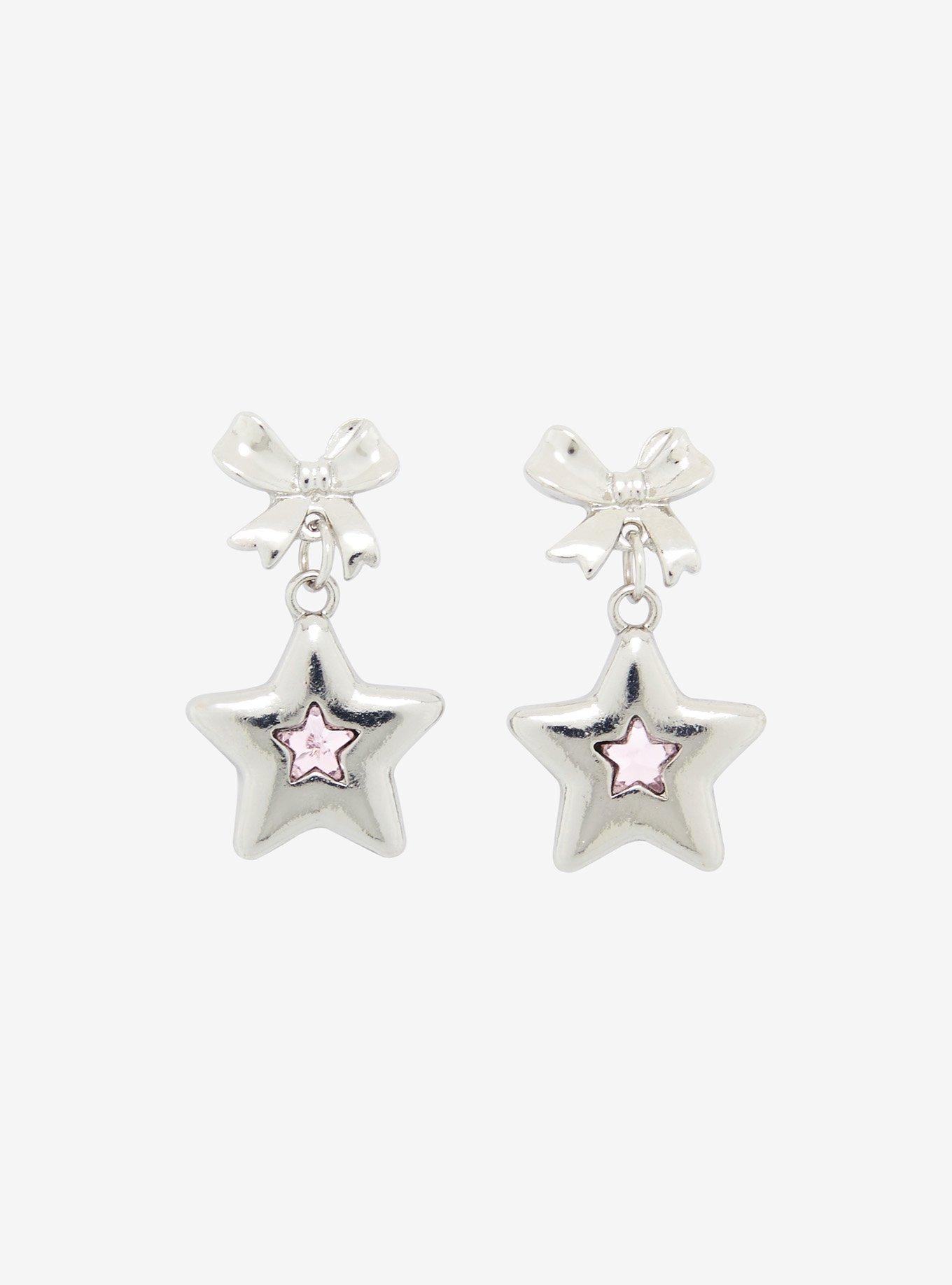 Sweet Society Star Bow Drop Earrings, , hi-res