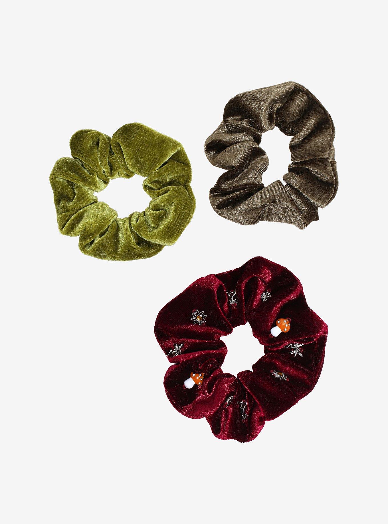 Thorn & Fable Fairy Forest Velvet Scrunchie Set, , hi-res