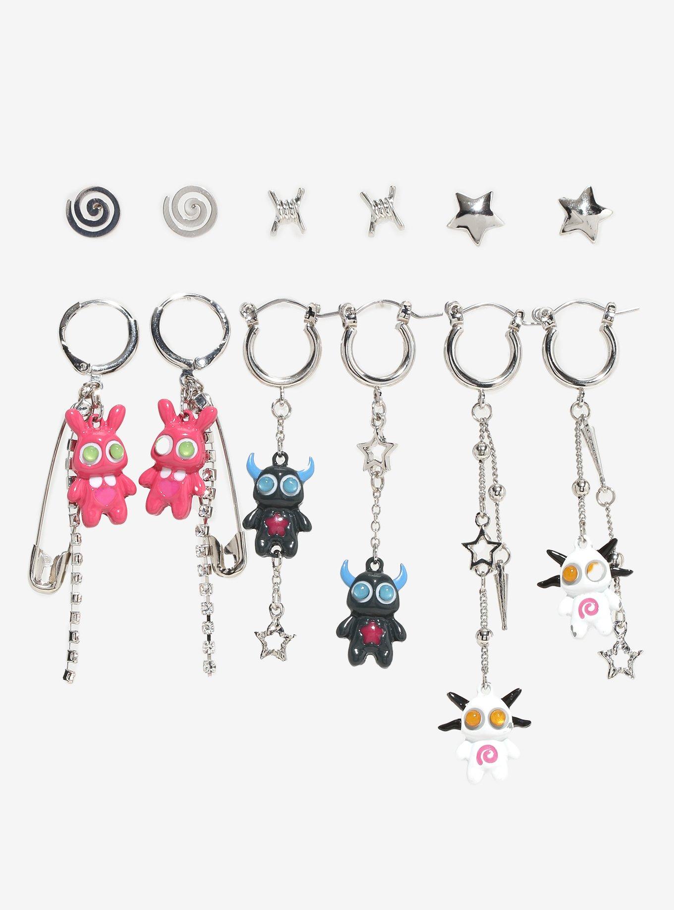 Social Collision Little Creatures Earring Set, , hi-res