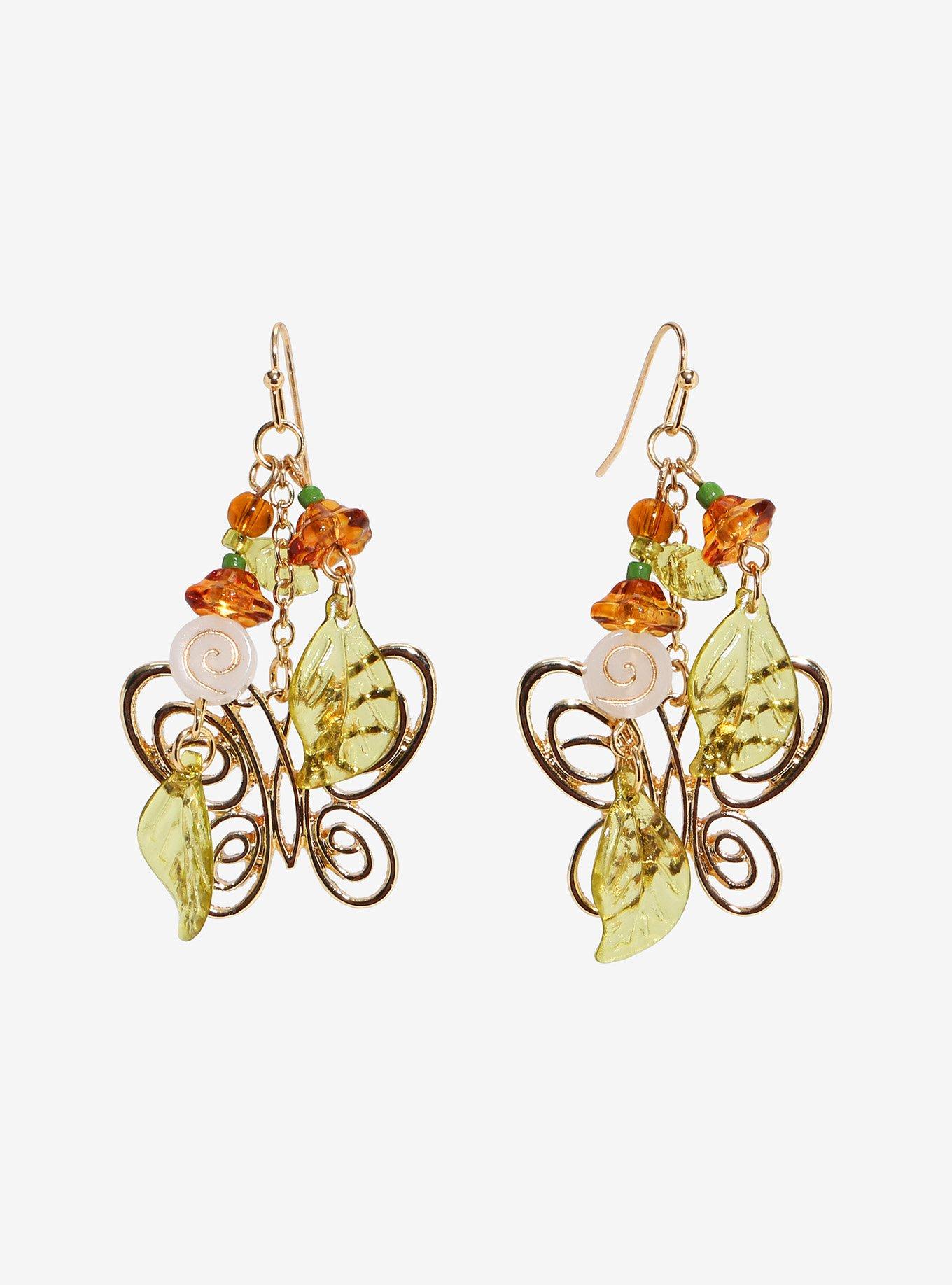 Thorn & Fable Butterfly Forest Charm Earrings, , hi-res