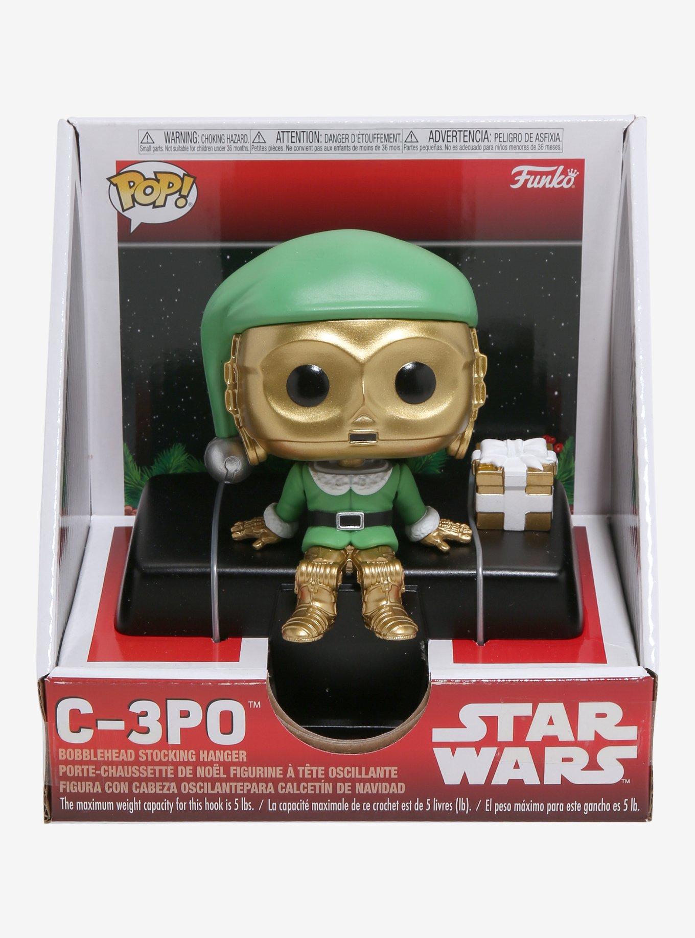 Funko Star Wars Pop! C-3PO Bobble-Head Stocking Hanger, , alternate