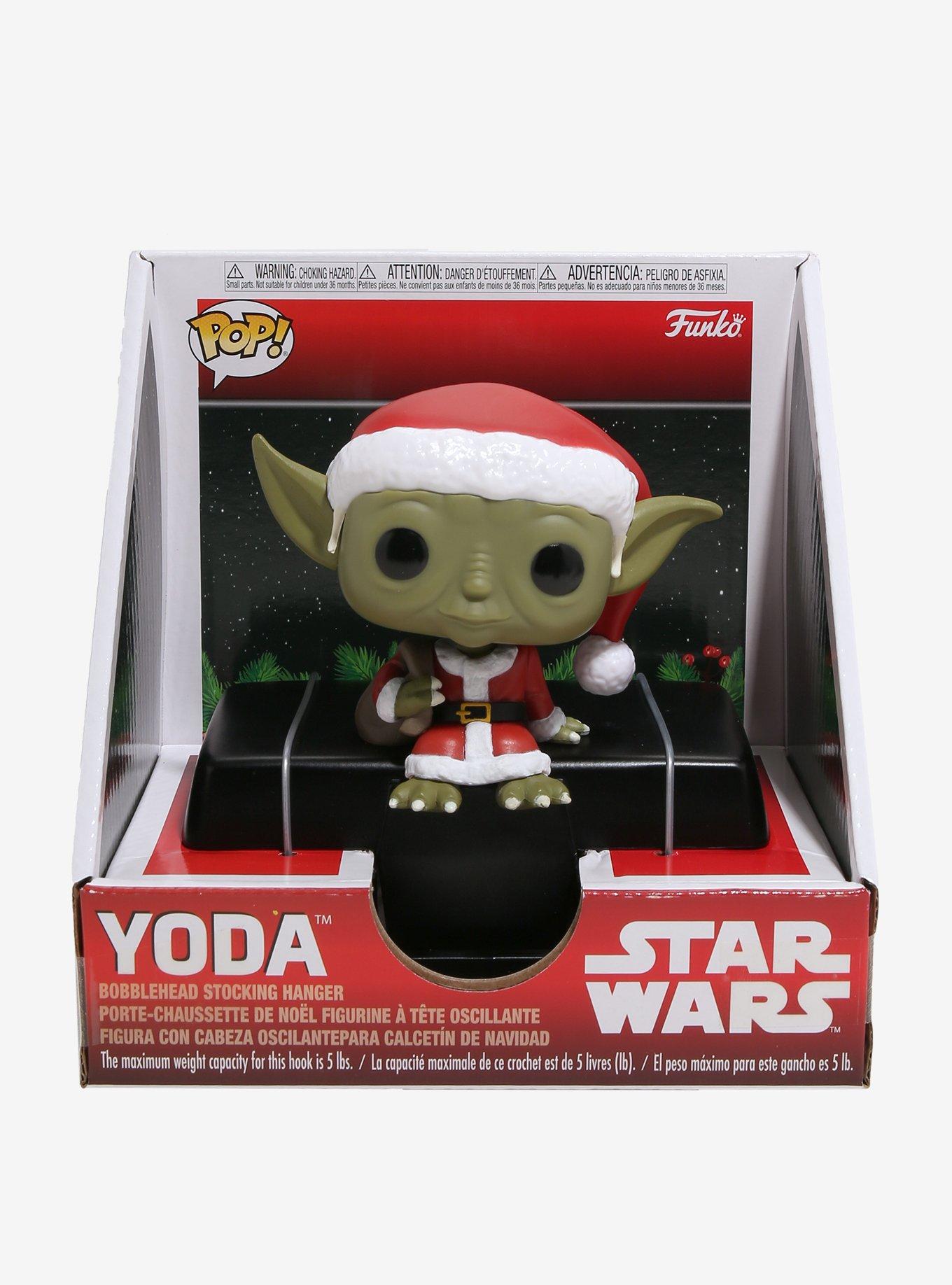 Funko Star Wars Pop! Yoda Bobble-Head Stocking Hanger, , alternate