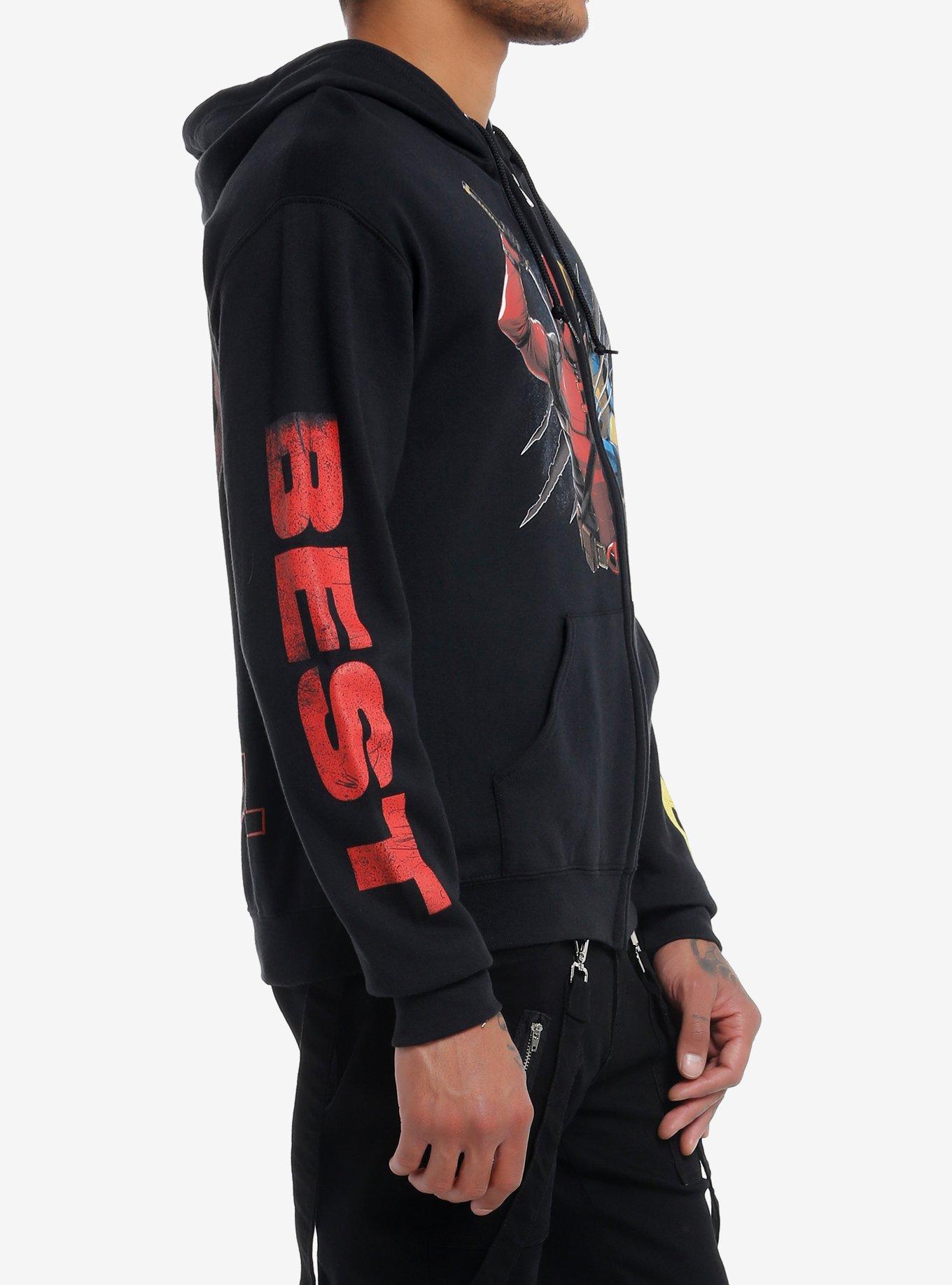 Marvel Deadpool & Wolverine Duo Split Best Bubs Hoodie, MULTI, alternate