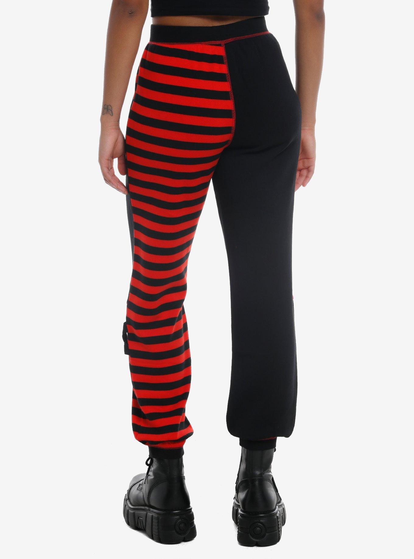 Emily The Strange Stripe Girls Jogger Sweatpants, MULTI, alternate