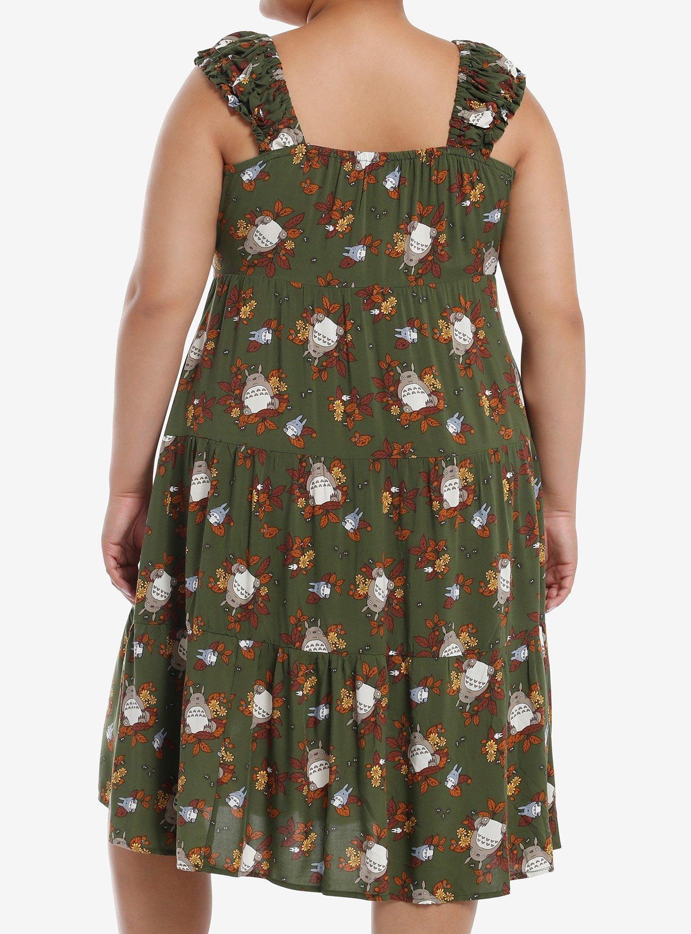 Her Universe Studio Ghibli® My Neighbor Totoro Foliage Midi Dress Plus Size, MULTI, alternate