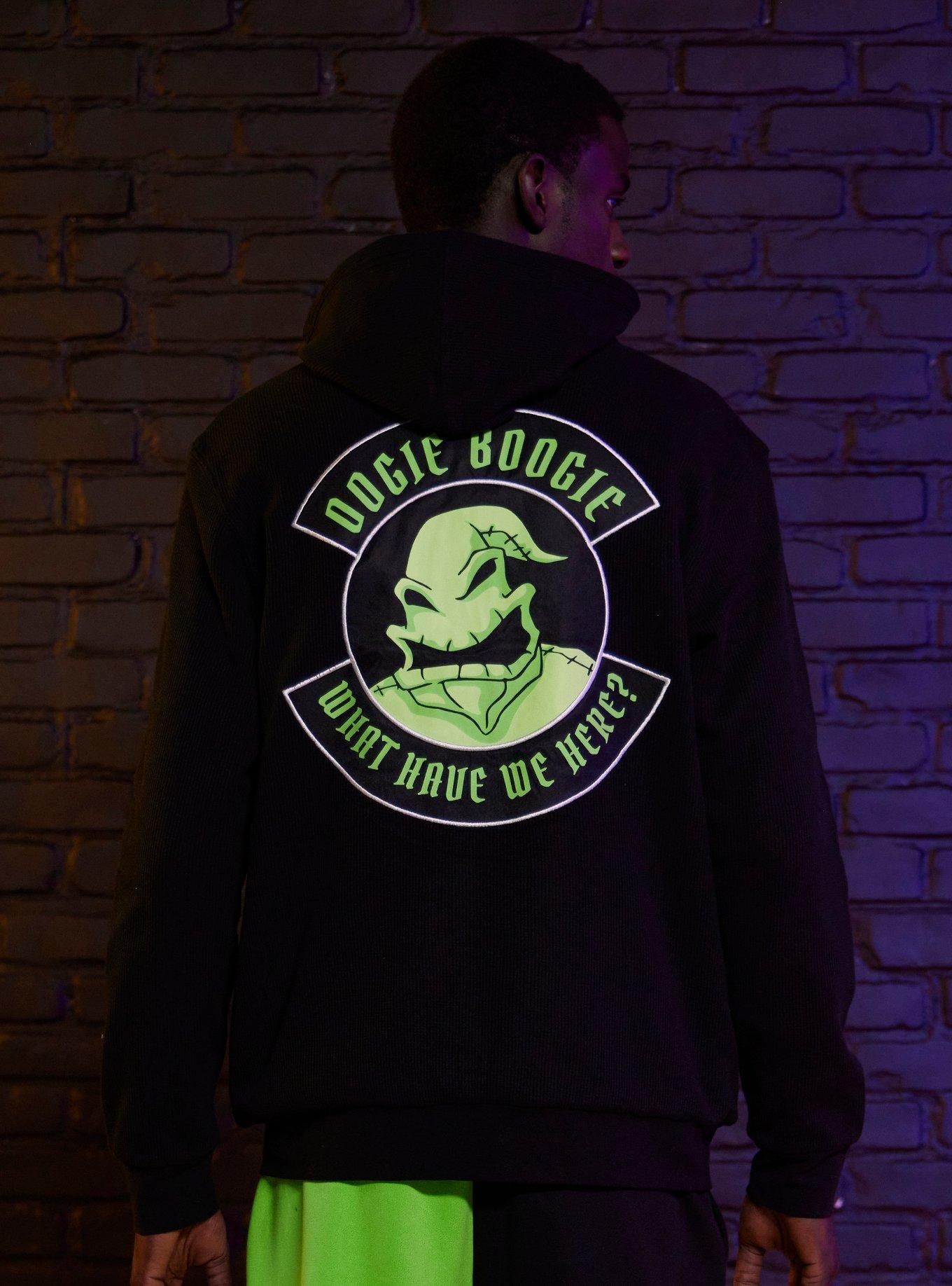 Our Universe The Nightmare Before Christmas Oogie Boogie Reversible Hoodie, BLACK  GREEN, alternate