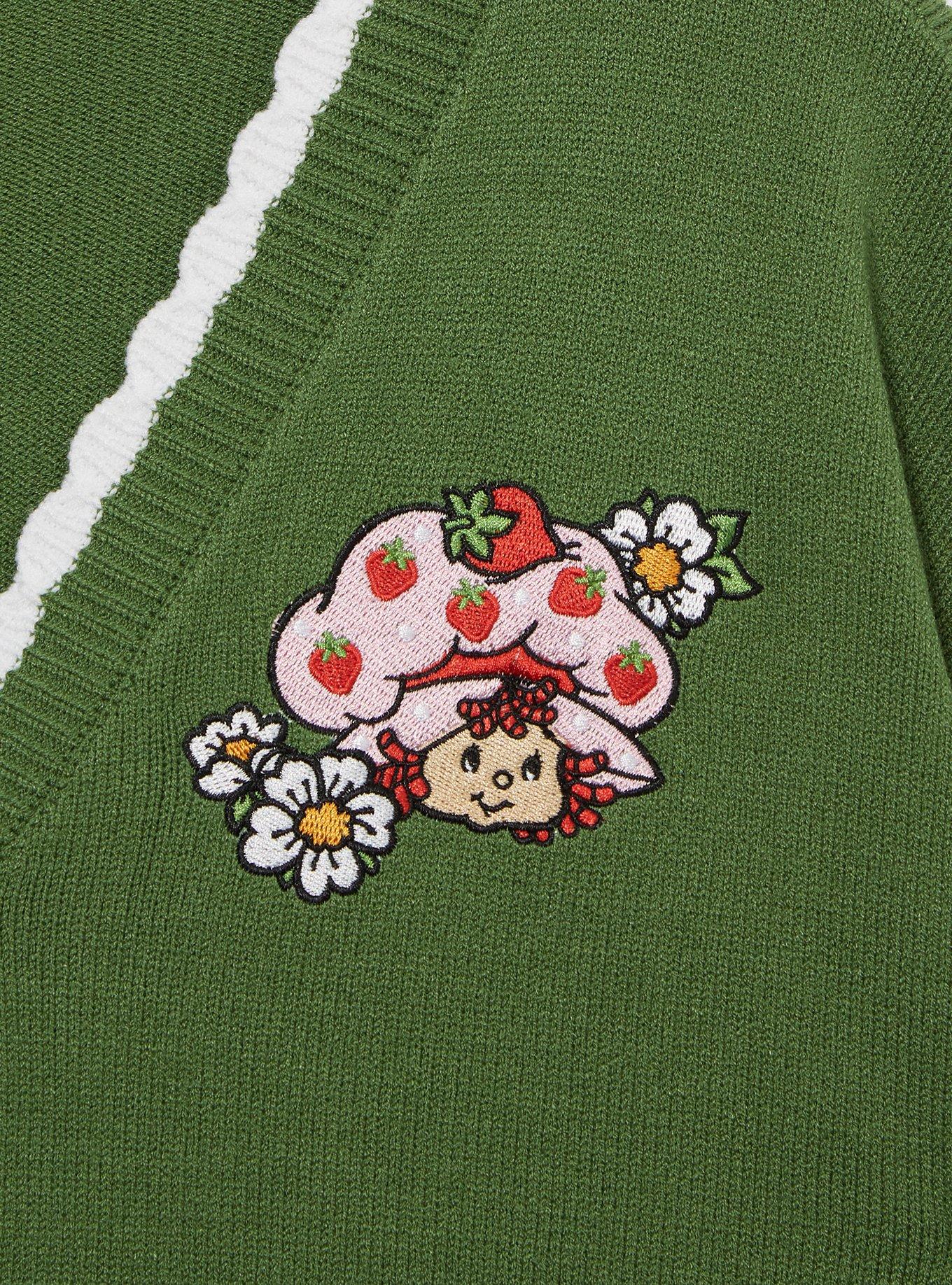 Strawberry Shortcake Icons Women's Cardigan - BoxLunch Exclusive, GRASS GREEN, alternate