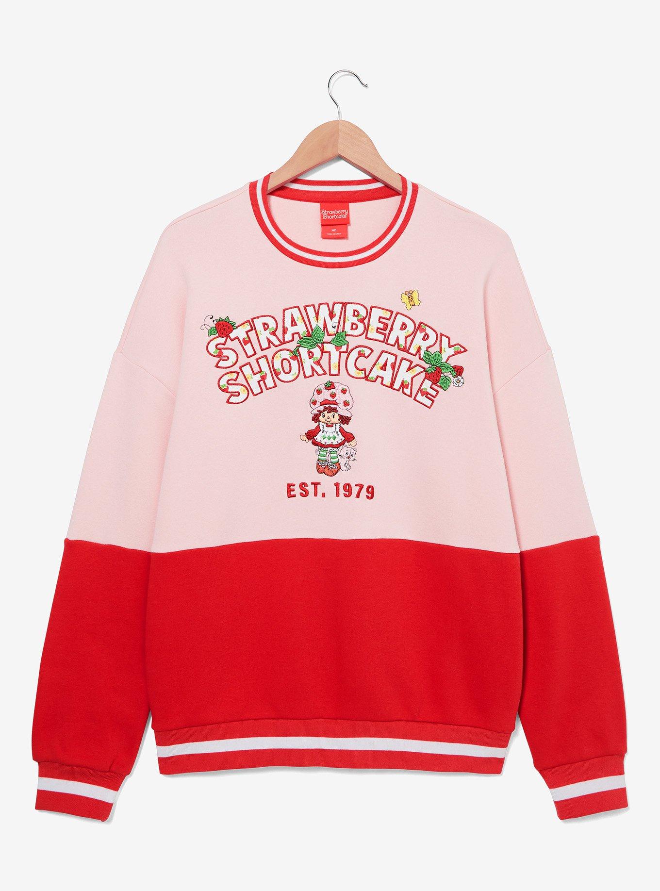 Strawberry Shortcake Portrait Panel Women's Crewneck - BoxLunch Exclusive, , hi-res