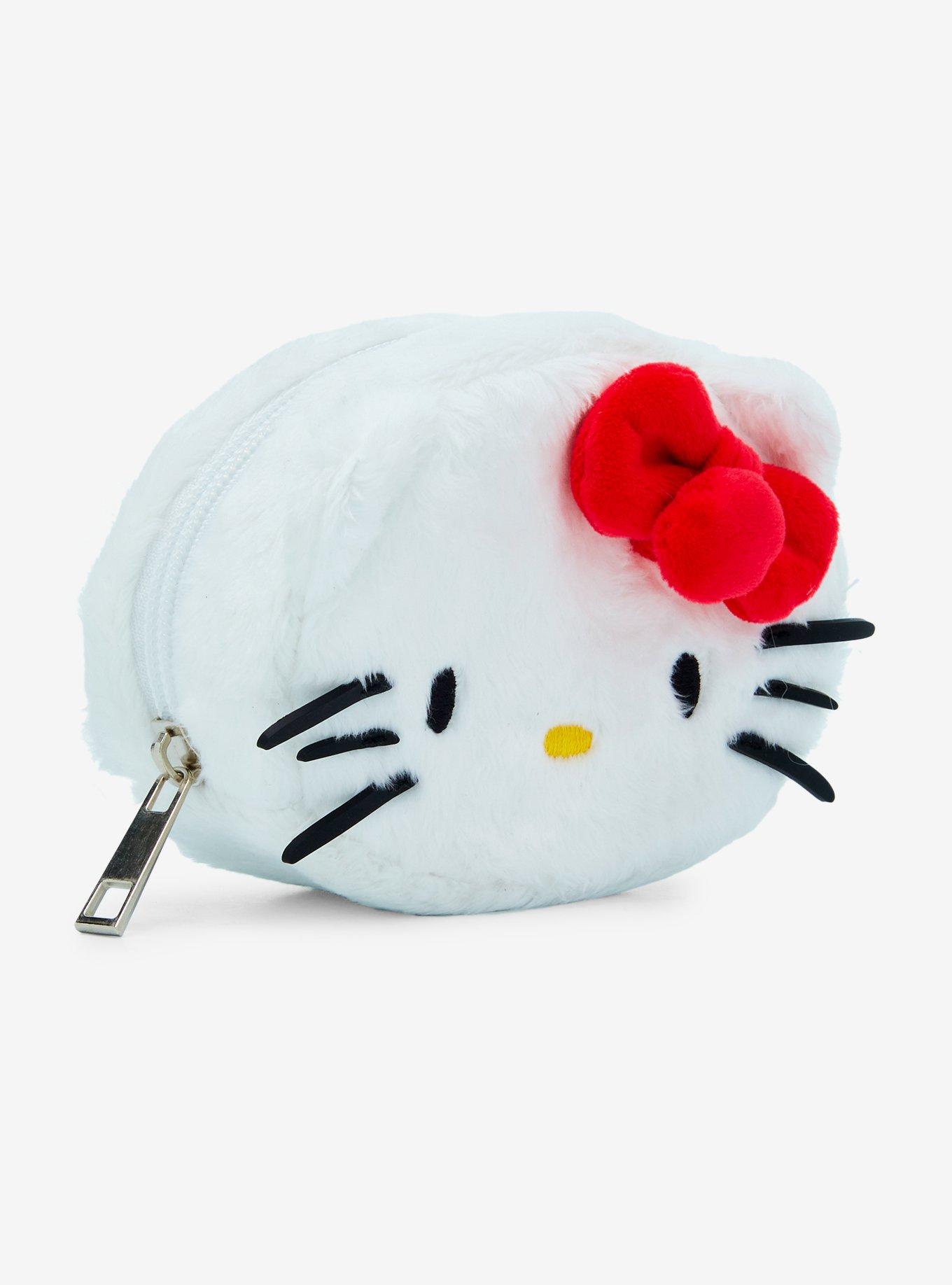 Hello Kitty Fuzzy Mini Makeup Bag, , hi-res