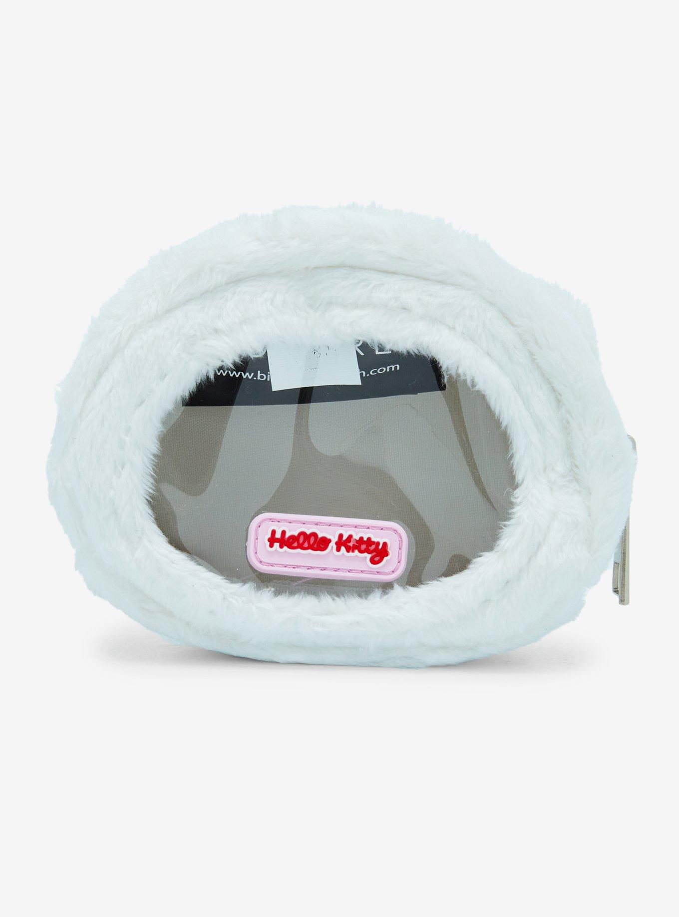Hello Kitty Fuzzy Mini Makeup Bag, , alternate