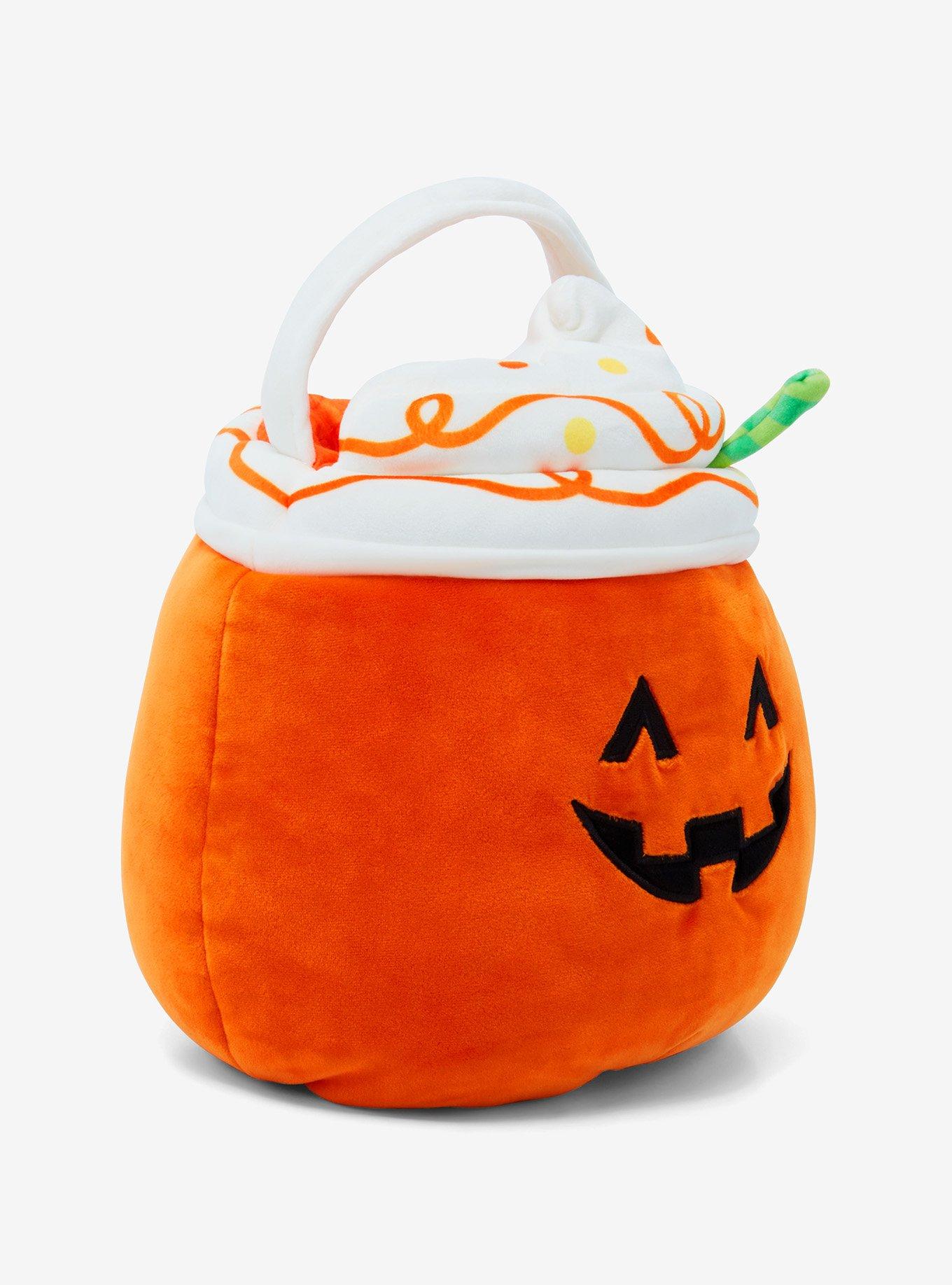 Squishmallows Lester Pumpkin Latte Plush Halloween Treat Pail