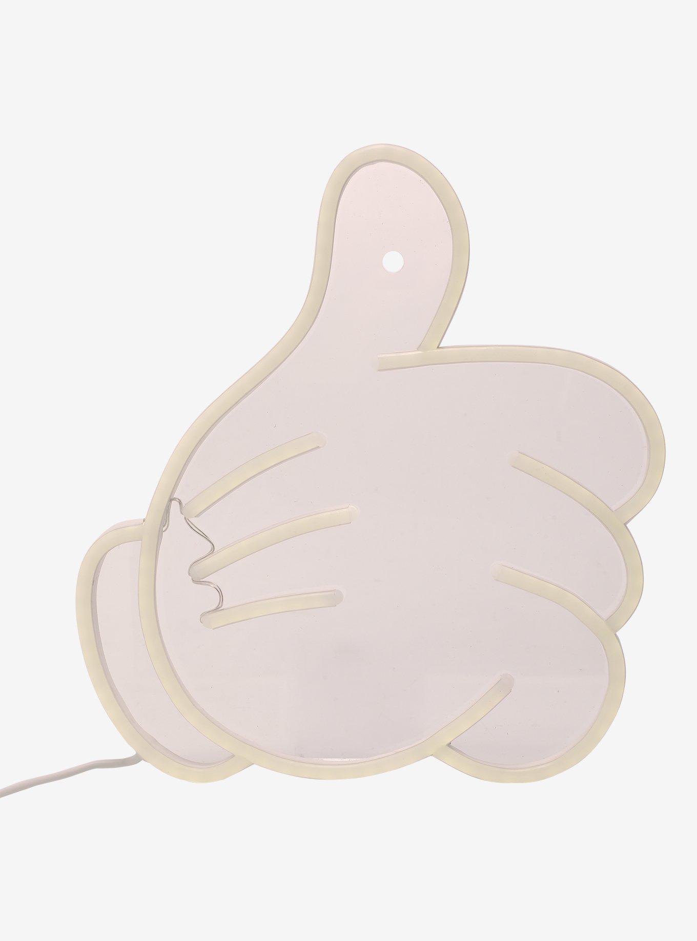 Disney Mickey Mouse Thumbs Up Outline LED Neon Sign, , alternate
