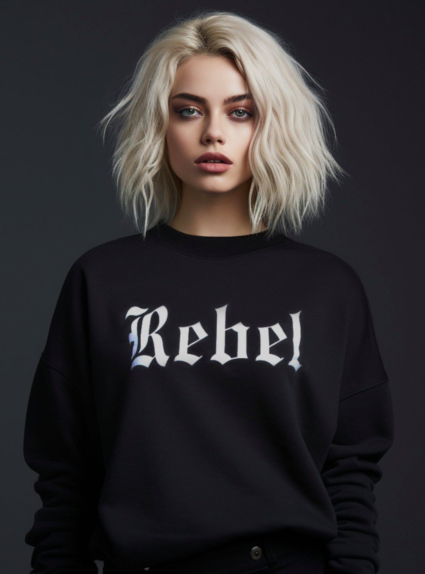 Rebel Goth Sweater, BLACK, alternate