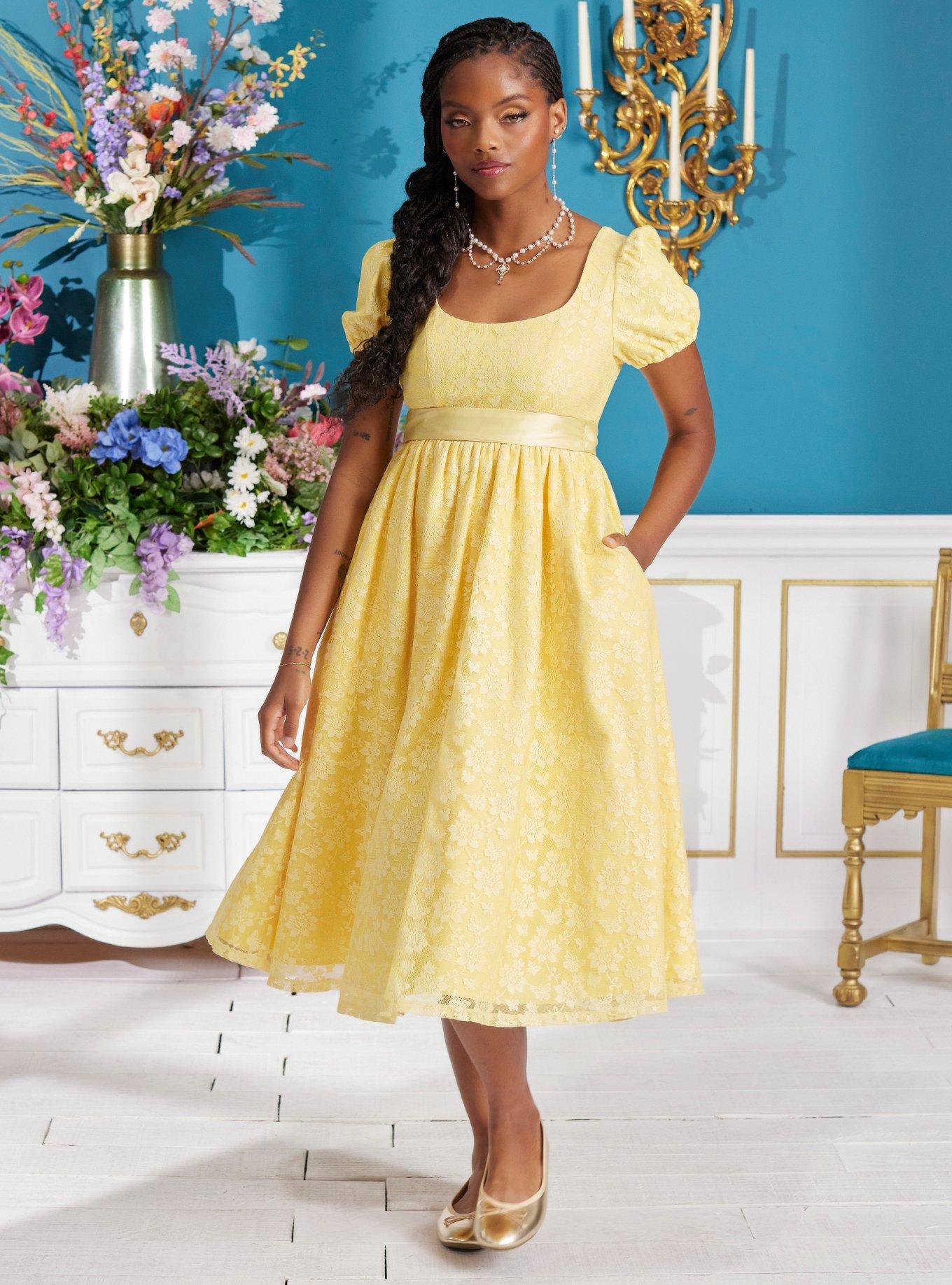 Her Universe Bridgerton Penelope Featherington Dress Her Universe Exclusive, LIGHT YELLOW, alternate