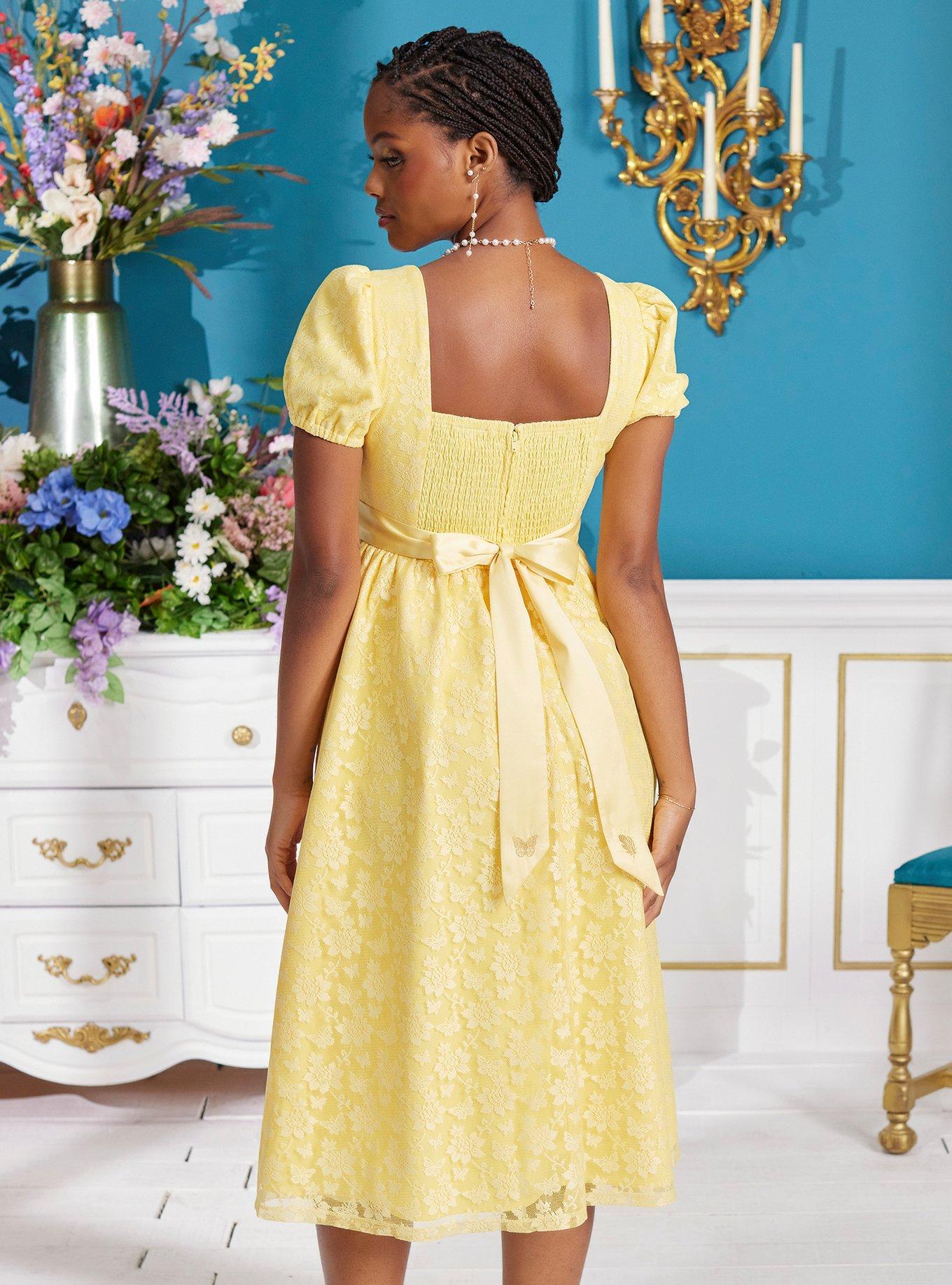 Her Universe Bridgerton Penelope Featherington Dress Her Universe Exclusive, LIGHT YELLOW, alternate