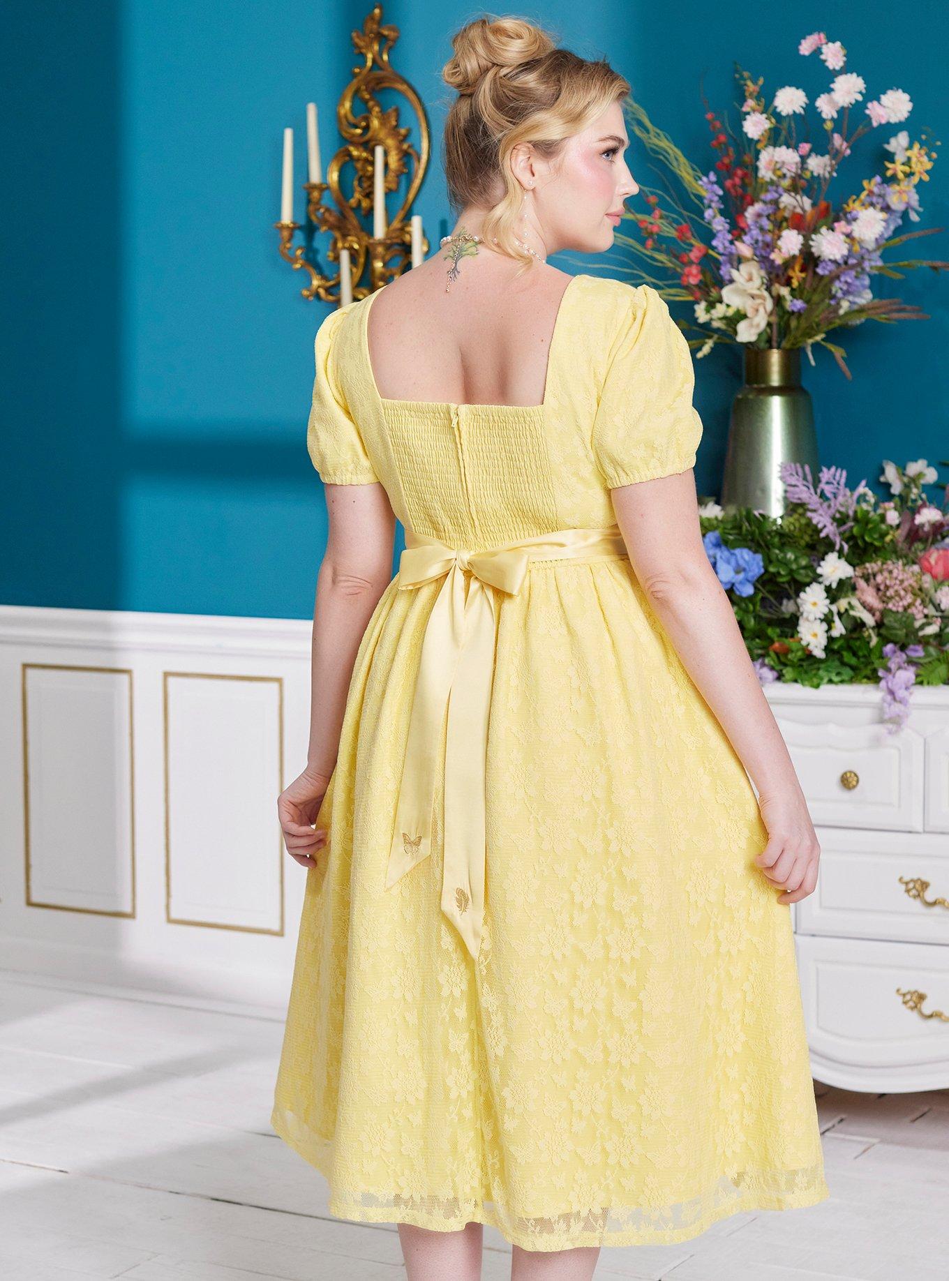 Her Universe Bridgerton Penelope Featherington Dress Plus Size Her Universe Exclusive, LIGHT YELLOW, alternate