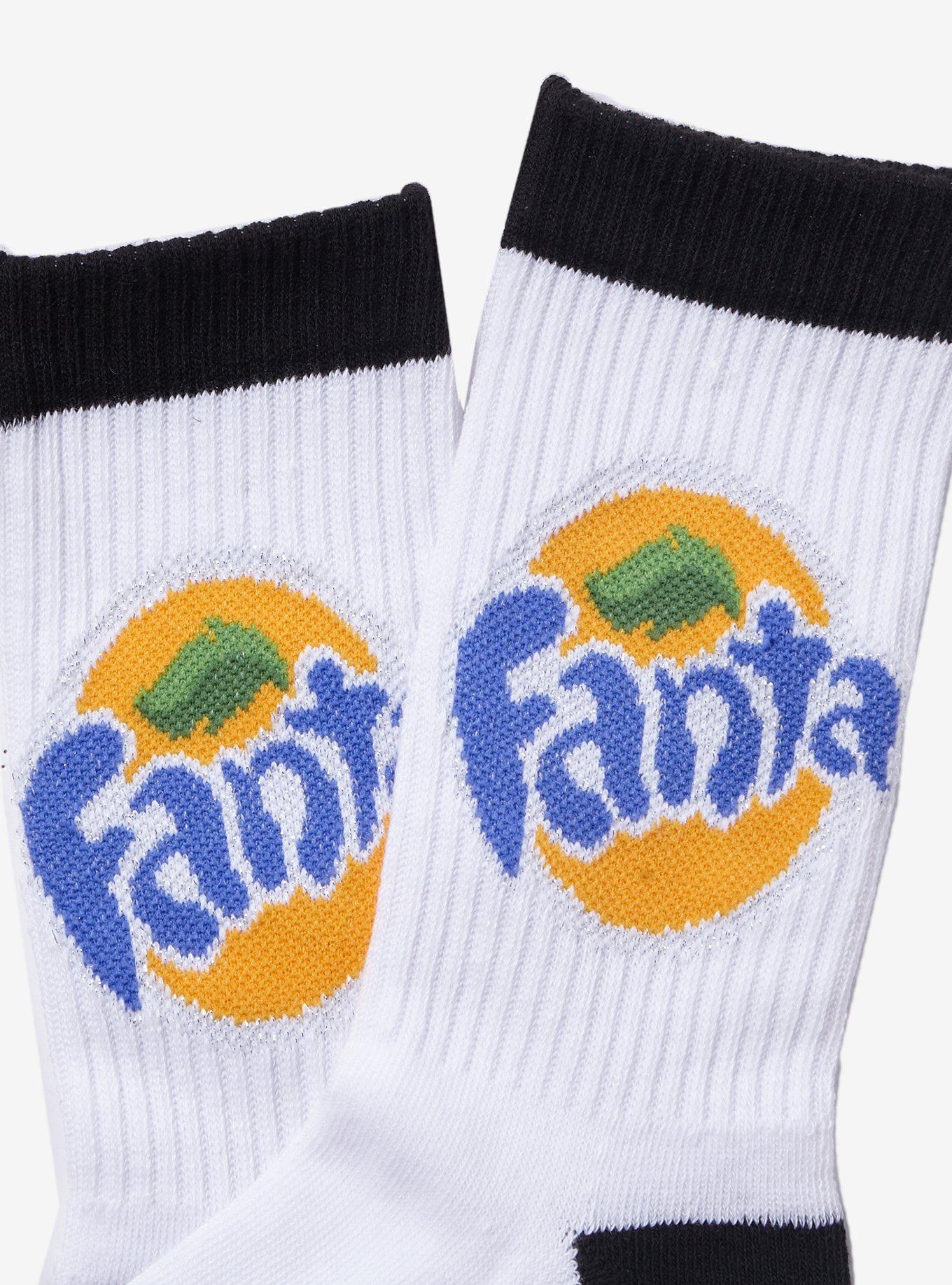 Fanta Orange Glitter Crew Socks, , hi-res