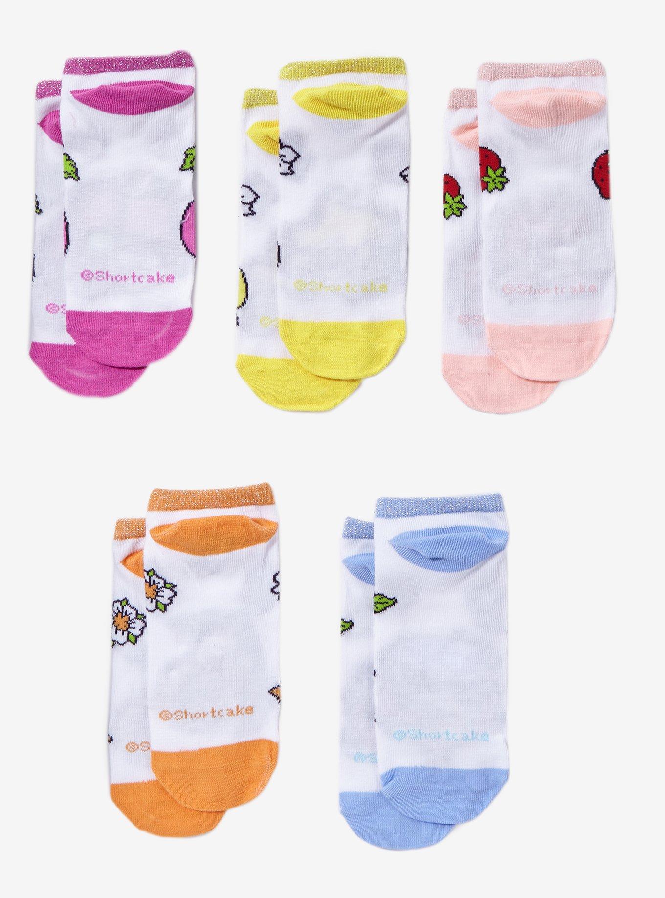 Strawberry Shortcake Friends No=Show Socks 5 Pair, , hi-res