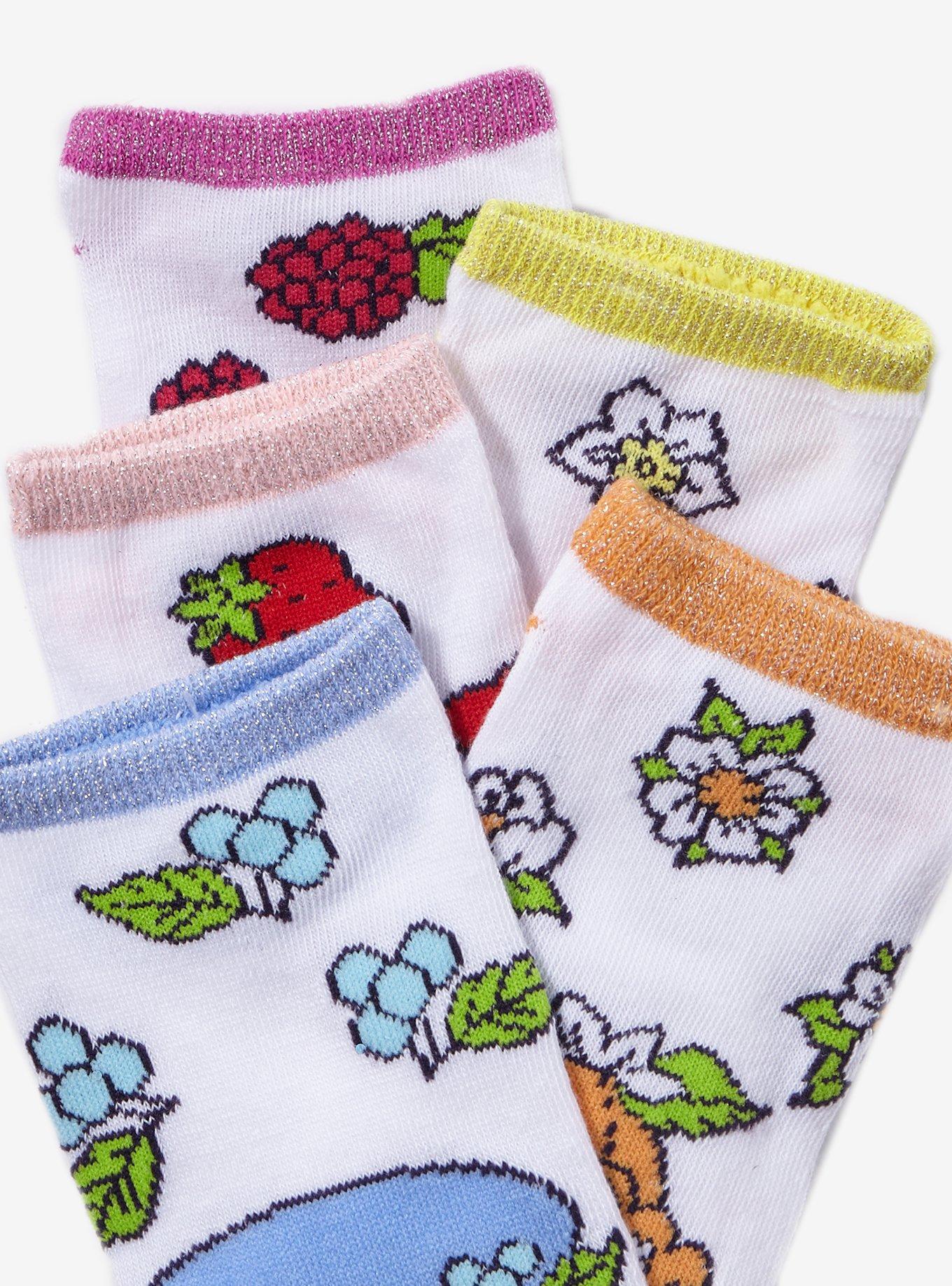 Strawberry Shortcake Friends No=Show Socks 5 Pair, , alternate