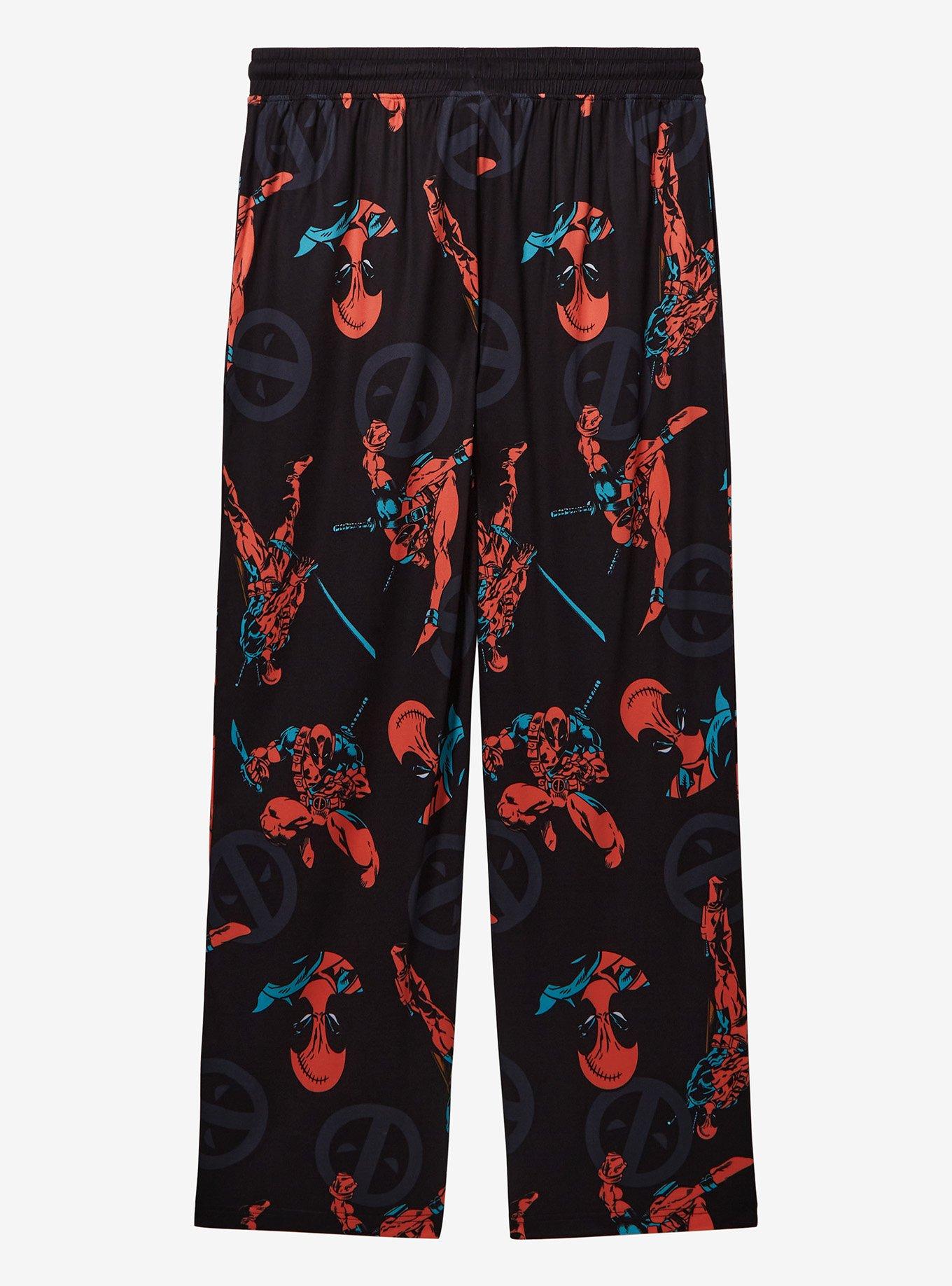 Marvel Deadpool Allover Print Sleep Pants &mdash; BoxLunch Exclusive, , hi-res