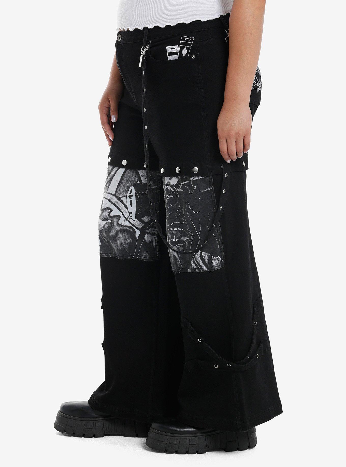 Her Universe Studio Ghibli® Spirited Away Convertible Denim Pants Plus Size, MULTI, alternate