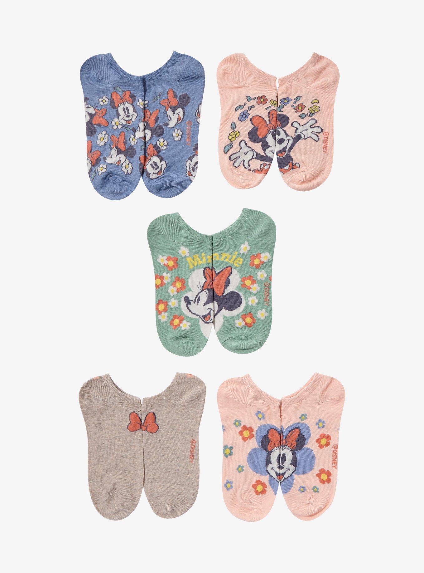 Disney Minnie Mouse Floral Sock Set, , hi-res